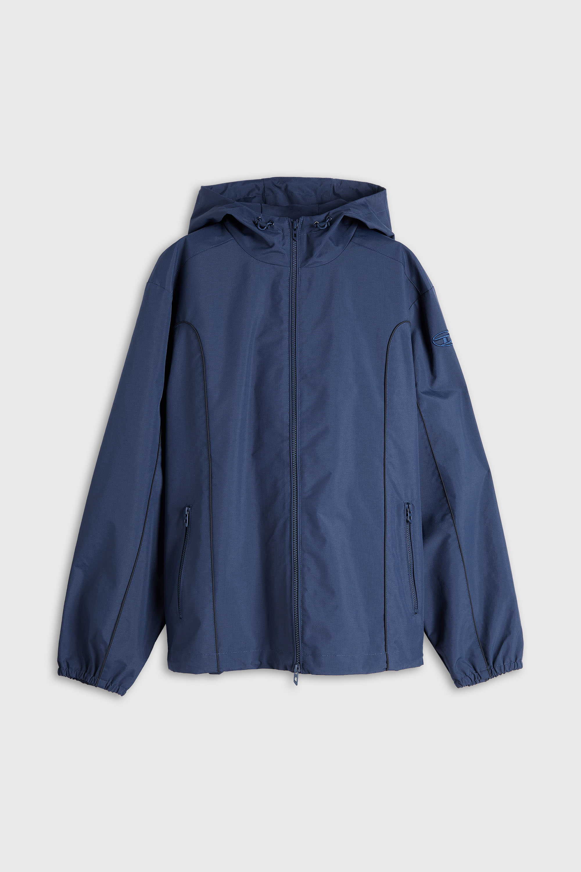 Diesel - J-HIVES-WRD, Coupe-vent avec passepoil contrast&eacute; Homme in Bleu - 2