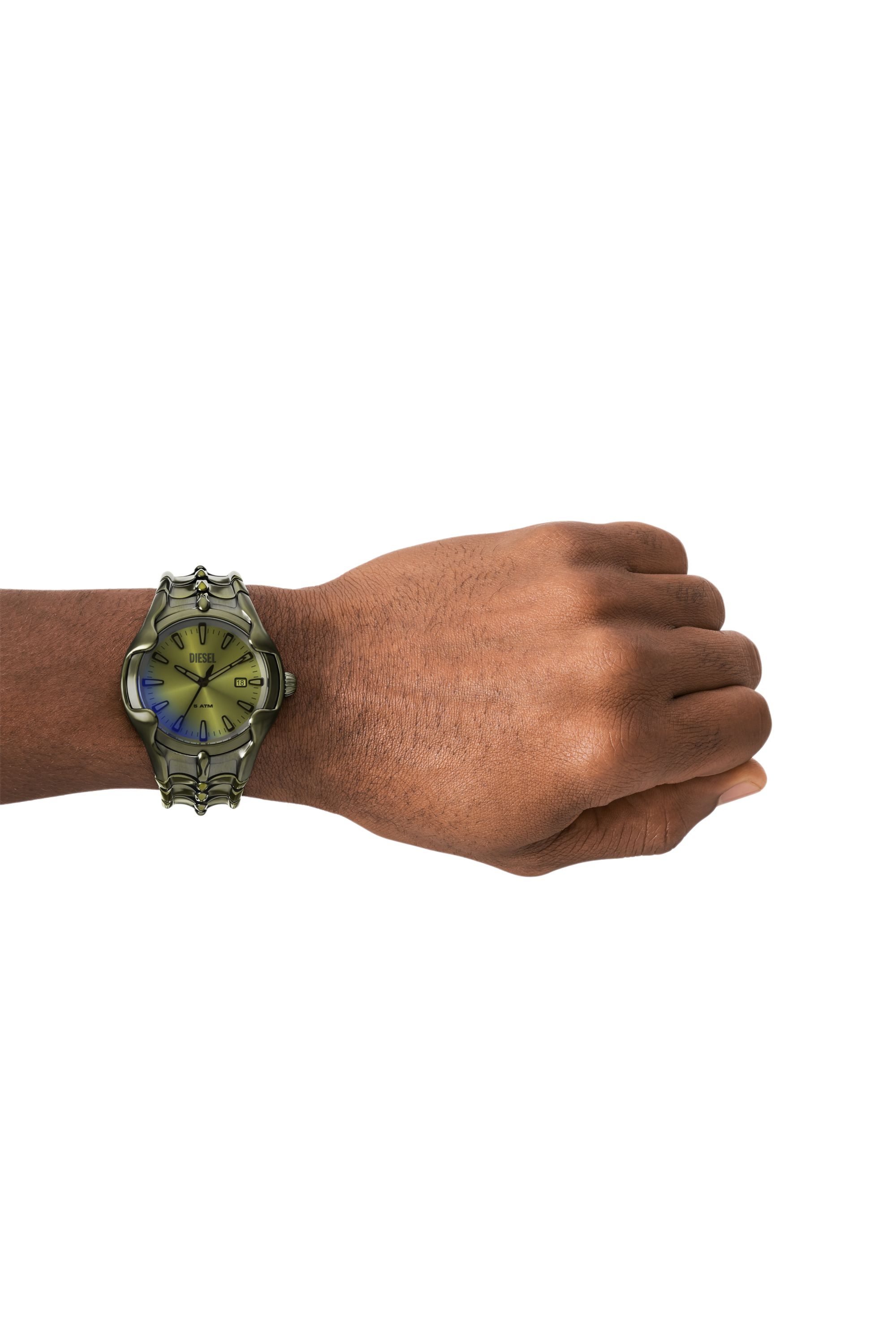 Diesel - DZ2221 WATCH, Montre Vert à trois aiguilles en acier inoxydable vert Homme in Vert - 4