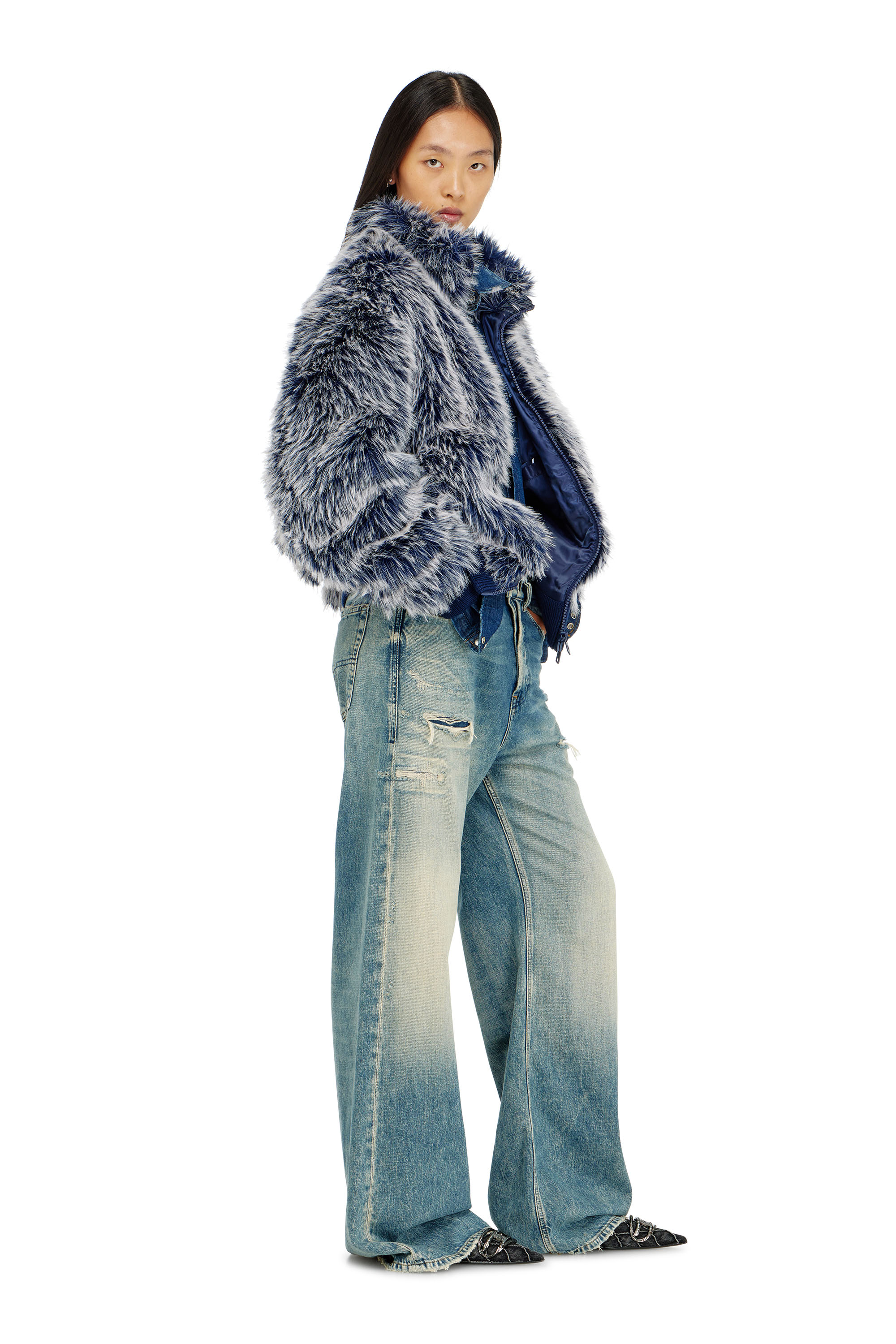Diesel - Relaxed Jeans 1996 D-Sire 09P62 Femme, Bleu moyen - Image 2