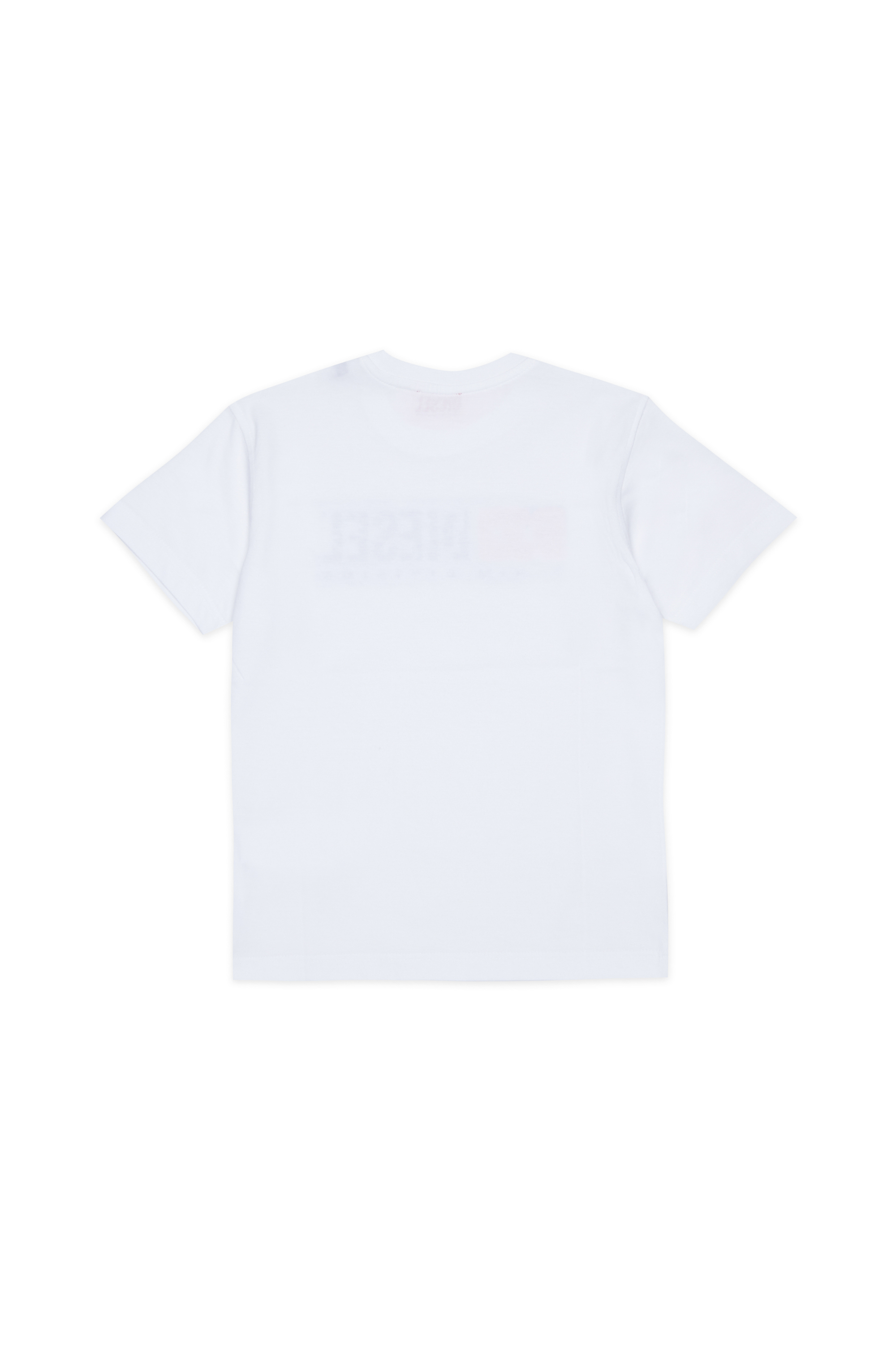 Diesel - TLOMIX, T-shirt avec logo effet distressed Homme in Blanc - 2