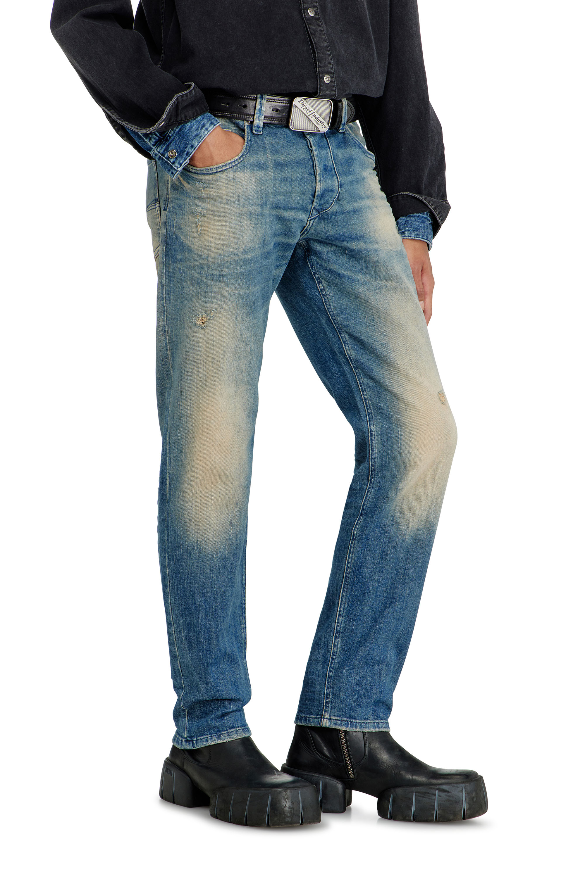 Diesel - Regular 2030 D-Krooley Joggjeans&reg; 068XU Homme, Bleu Fonc&eacute; - Image 7