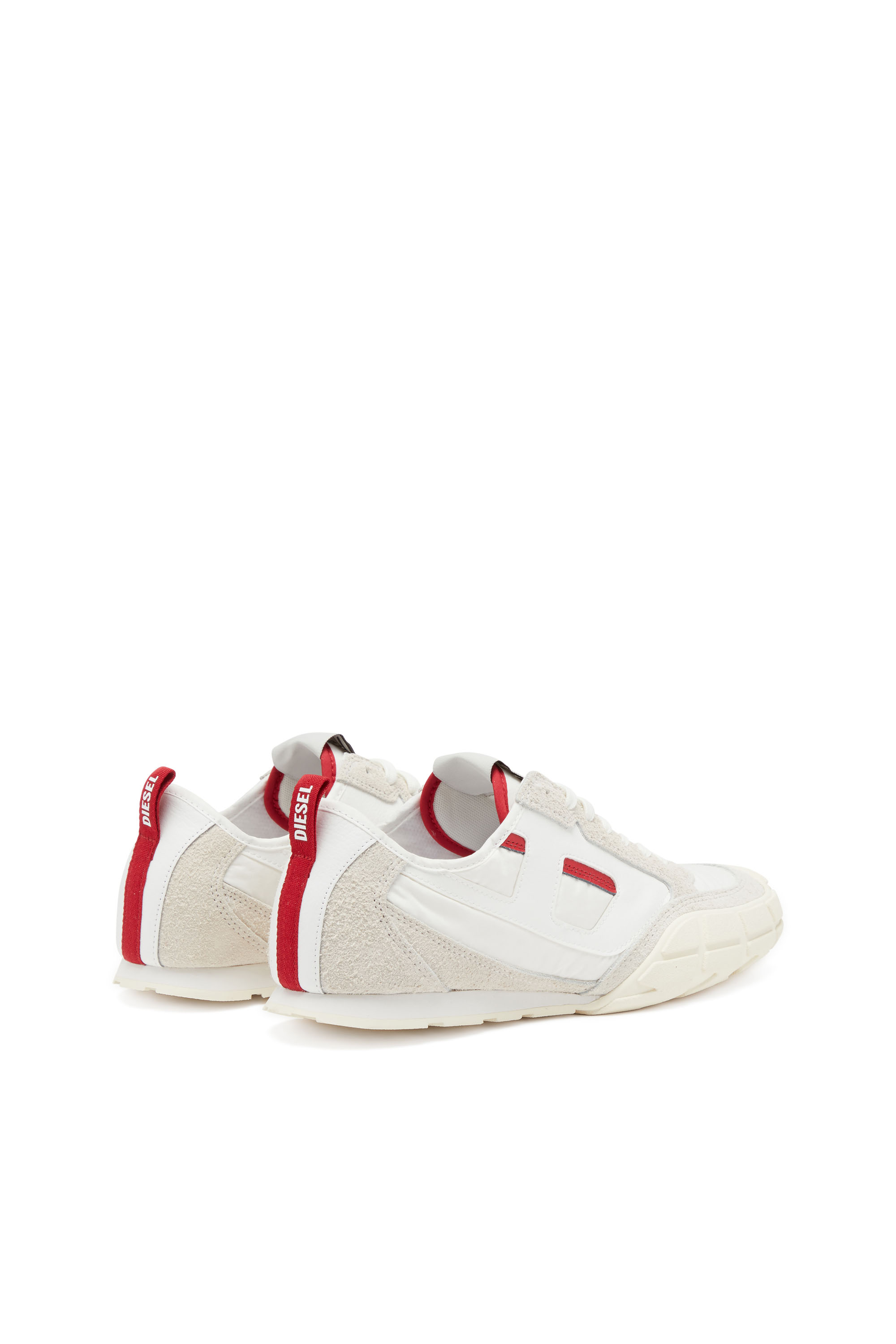 Diesel - S-PAGODHA LOW, Sneakers en cuir, suède et tissu indéchirable Homme in Polychrome - 3