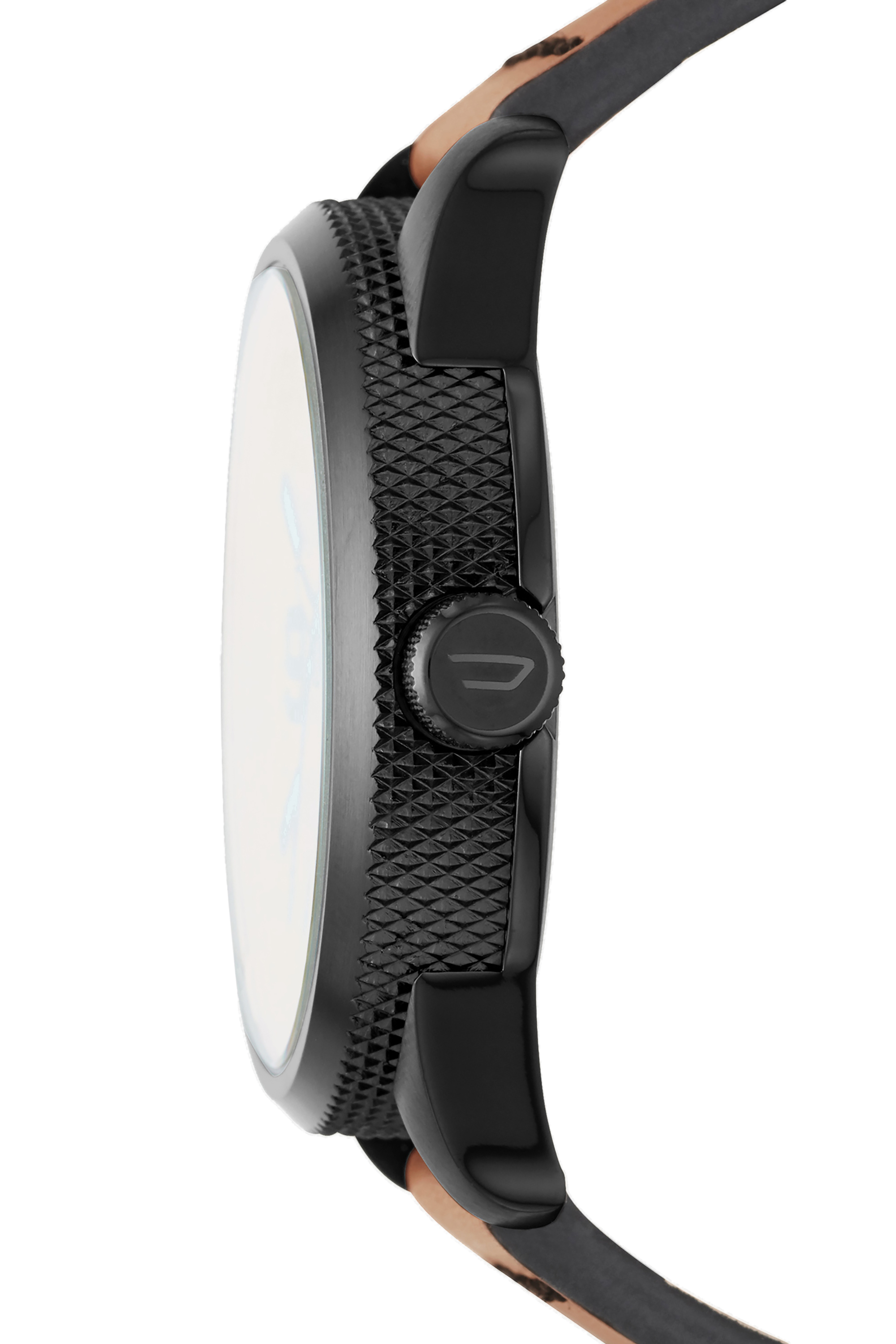 Diesel - DZ1860, Rasp Nsbb montre marron avec verre irisé, 46 mm Homme in Marron - 2