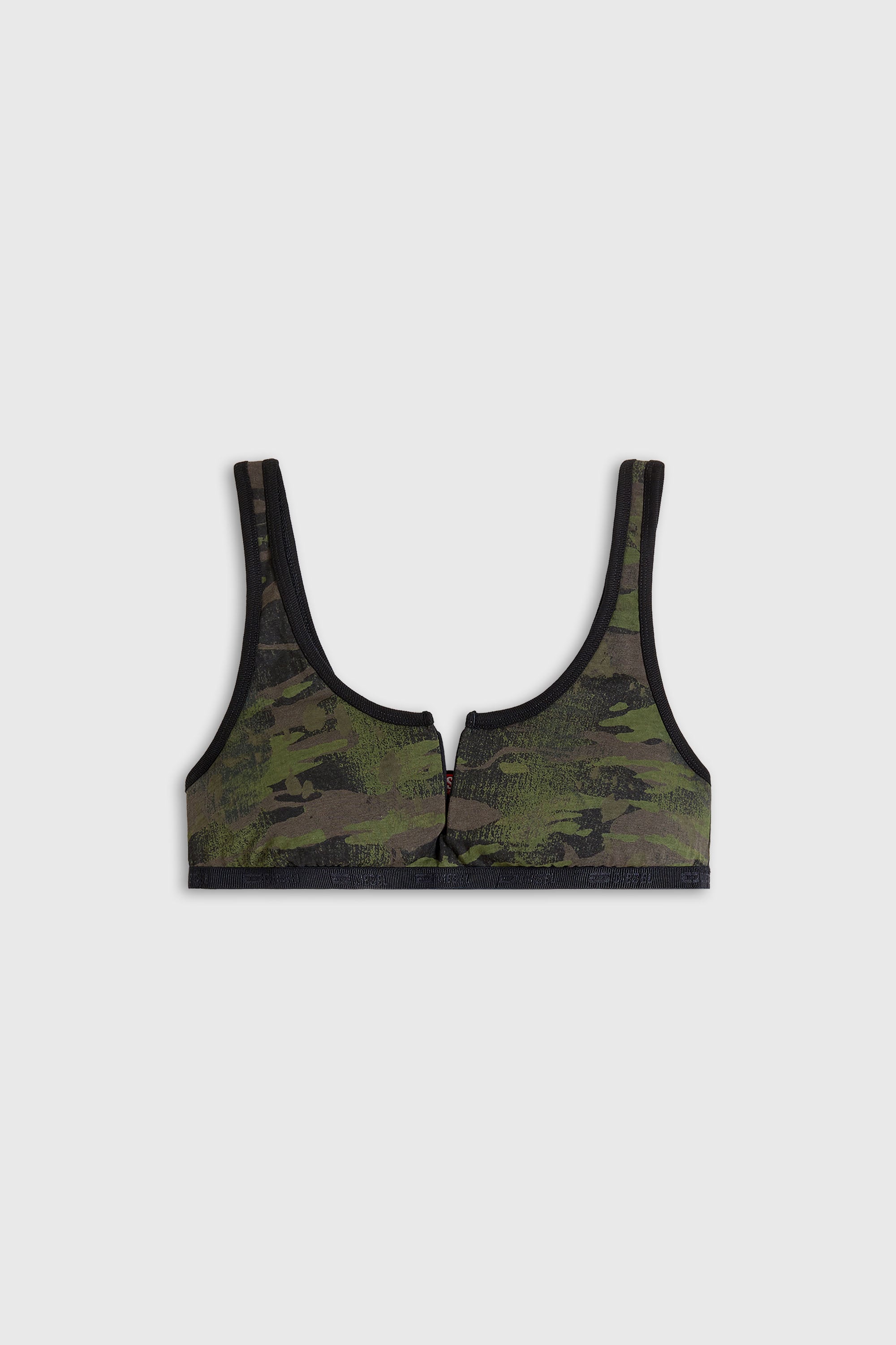 Diesel - ARY-UTLT, Bralette &agrave; imprim&eacute; camouflage Femme in Vert - 2