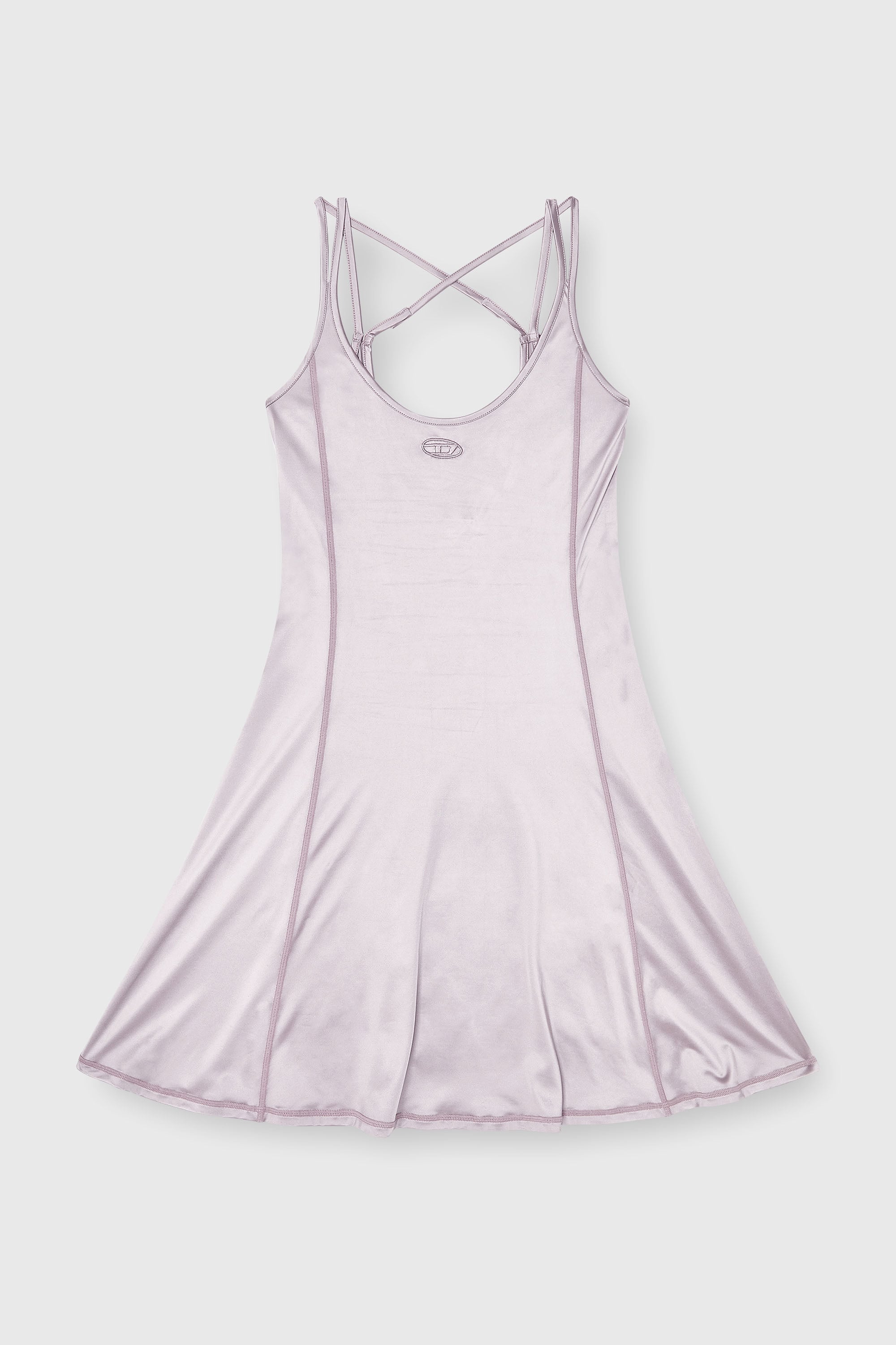 Diesel - D-IMMY, Robe fluide &agrave; fines bretelles doubles Femme in Violet - 1