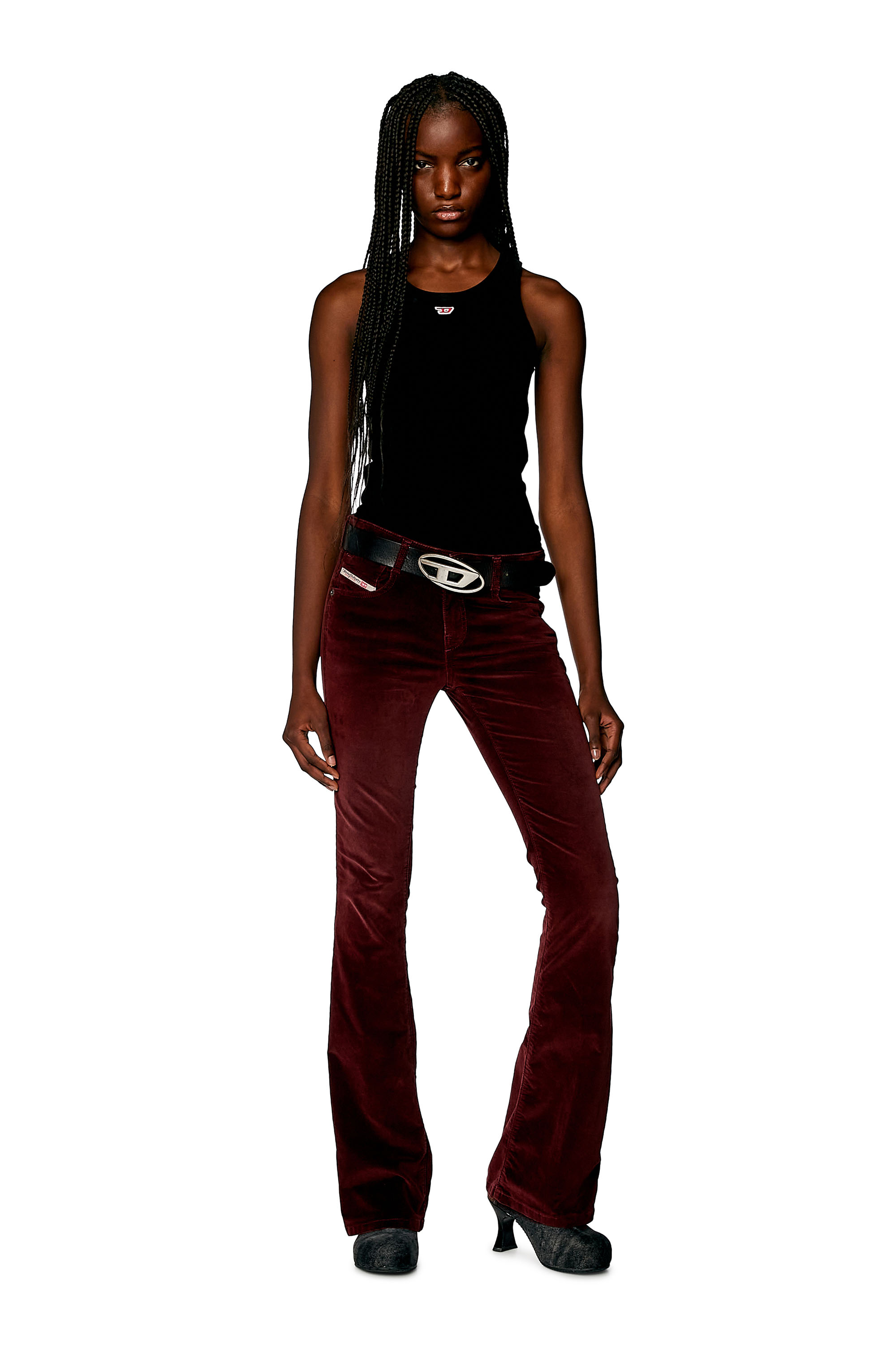 Diesel - Bootcut and Flare Jeans 1969 D-Ebbey 003HL, Rouge - Image 2