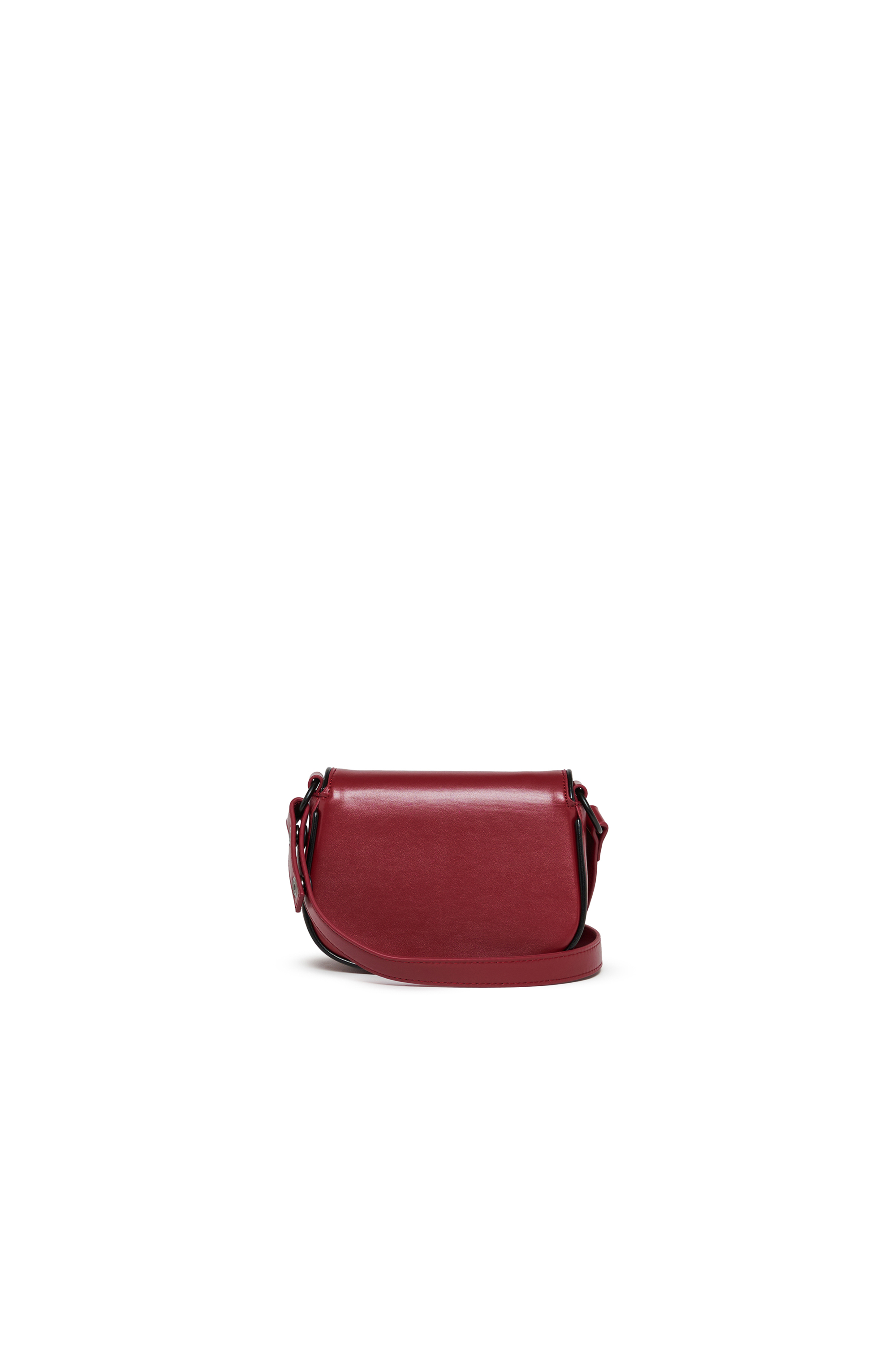 Diesel - WIRT, WIRT - Sac bandouli&egrave;re avec logo Oval D emboss&eacute; Femme in Rouge - 2
