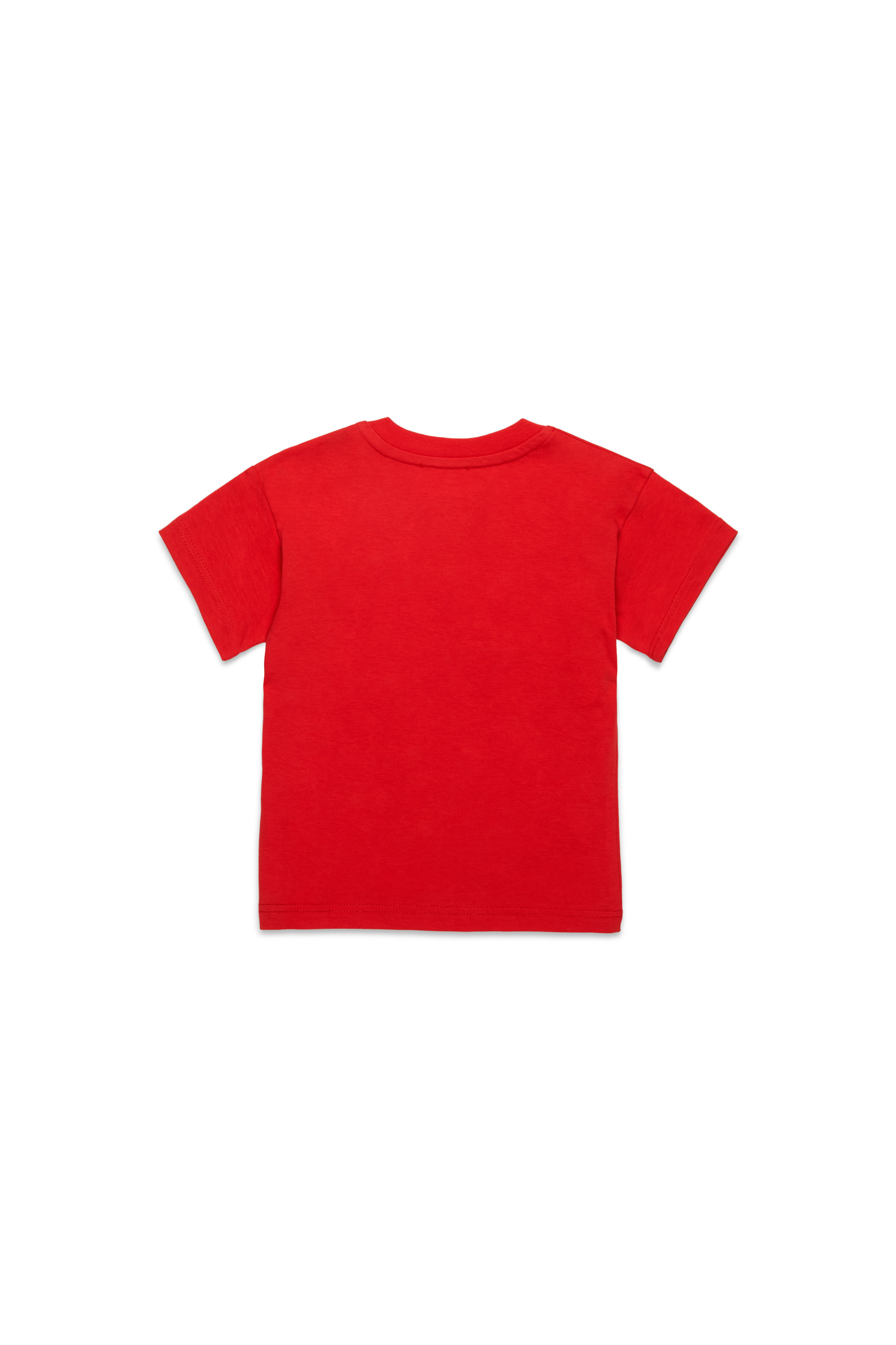 Diesel - TDIEGORL6MAB, T-shirt avec logo taché Mixte in Rouge - 2