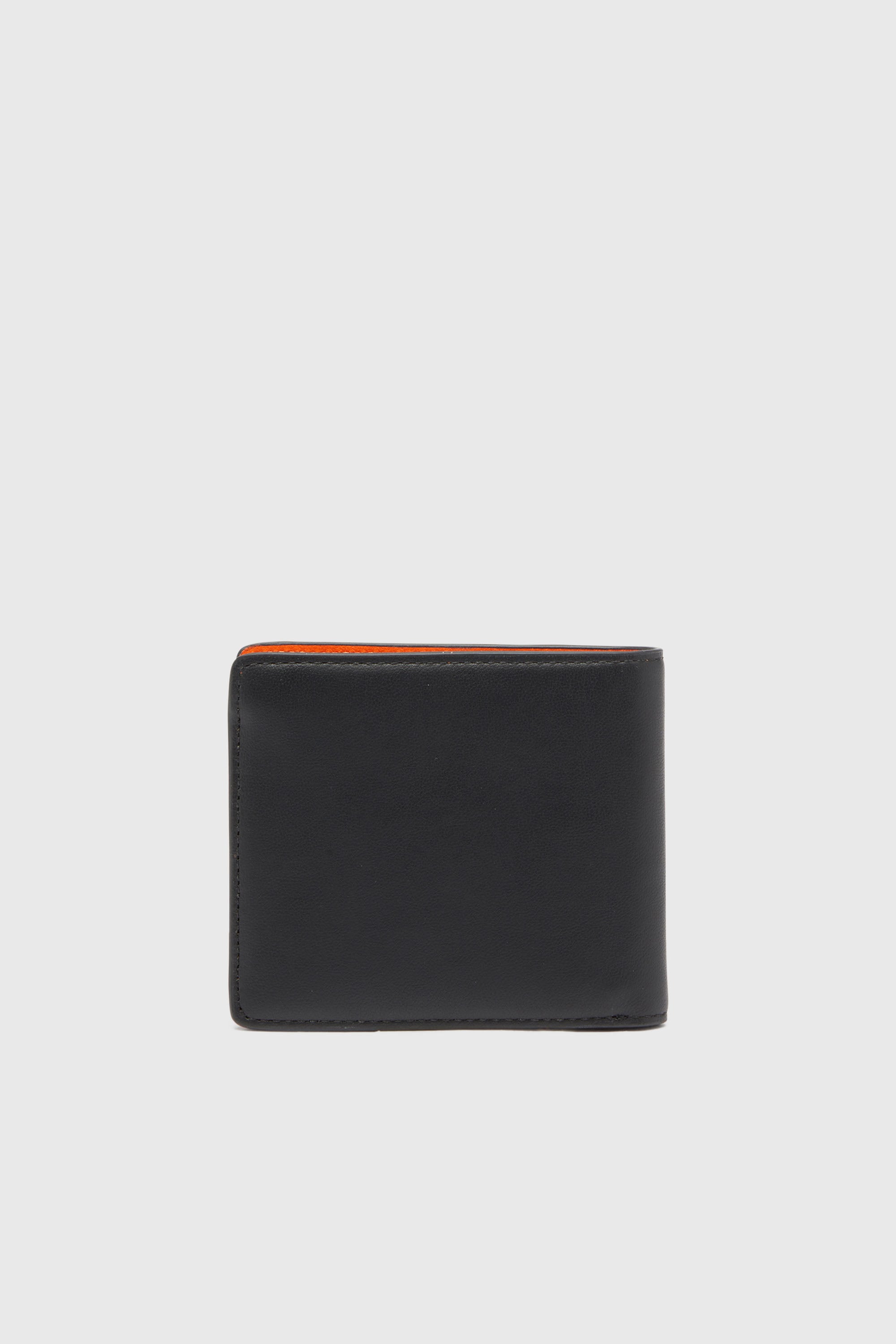BISCOTTO BI-FOLD COIN S 3D, Noir/Orange