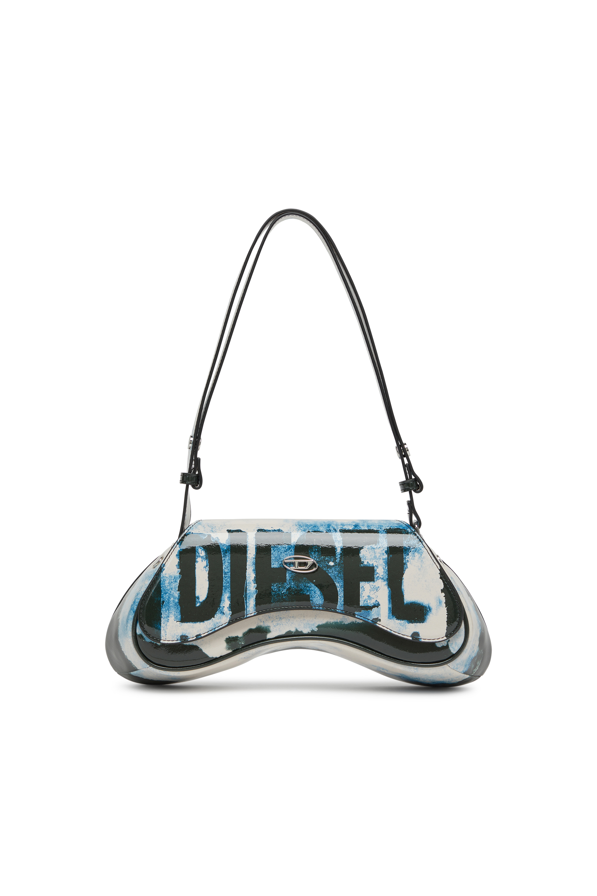 Diesel - PLAY CROSSBODY, Play-Sac à bandoulière en PU glossy imprimé Femme in Polychrome - 1