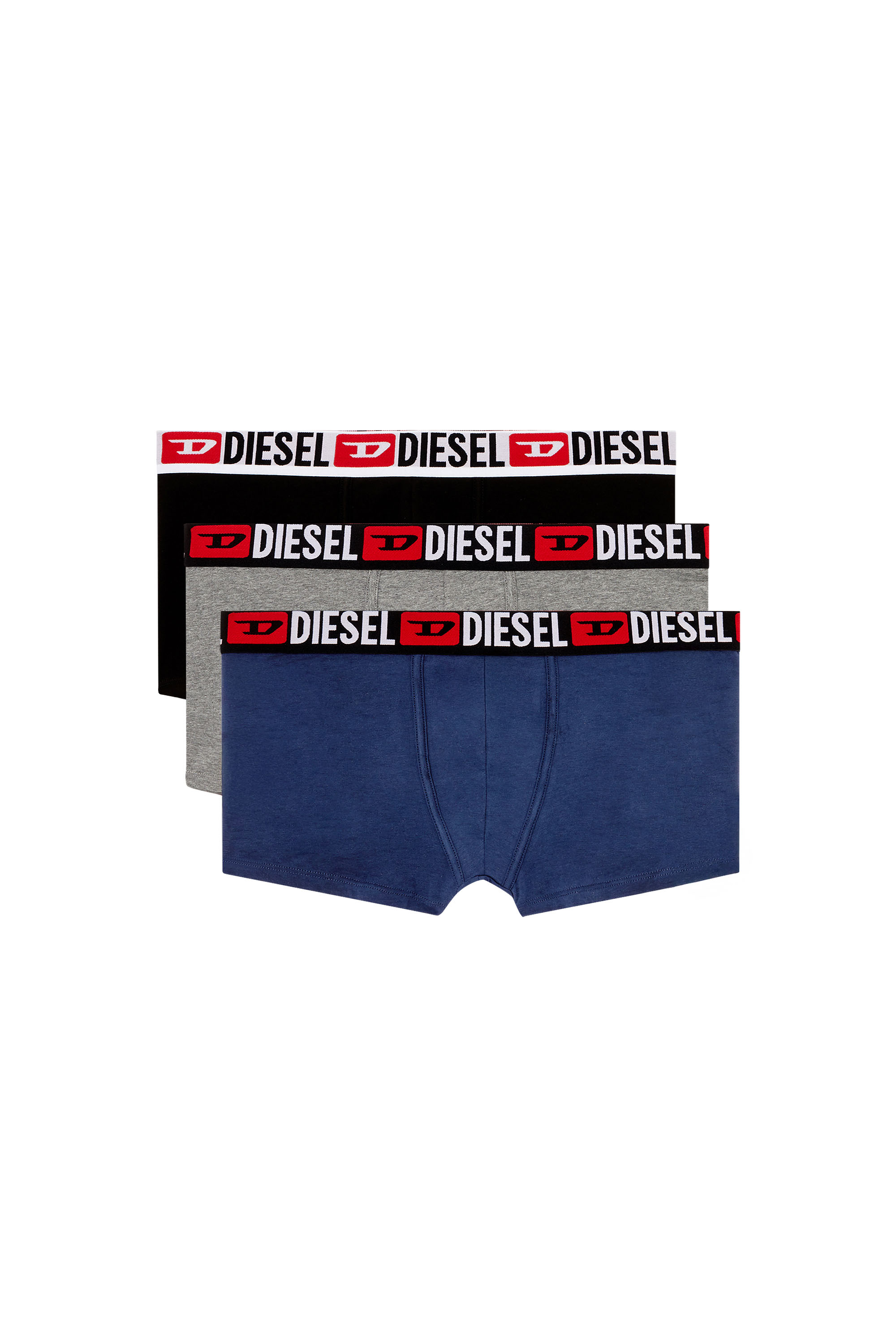 Diesel - UMBX-DAMIENTHREEPACK, Lot de trois boxers avec taille ornée du logo sur toute la surface Homme in Polychrome - 1