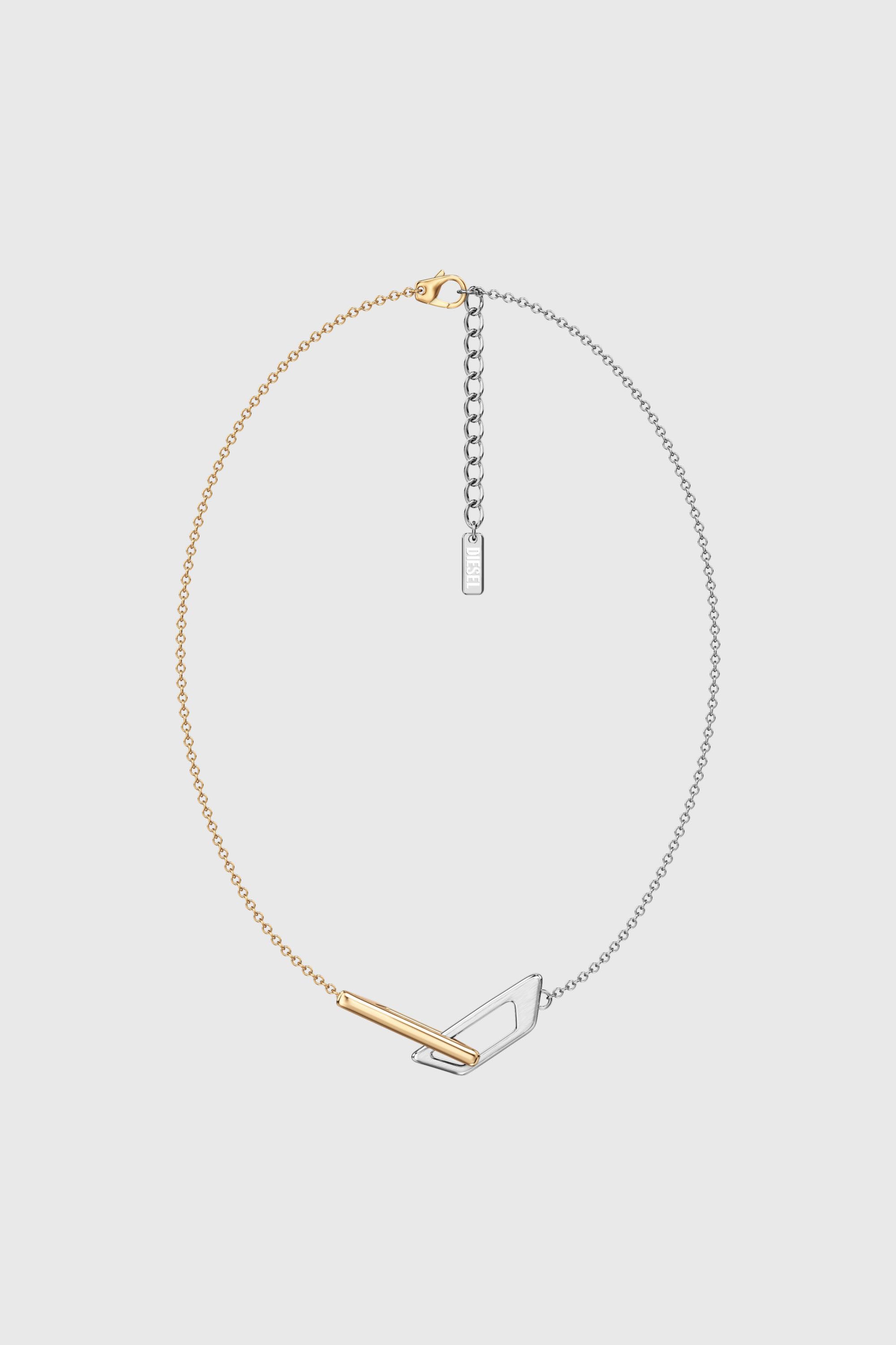 Diesel - DX1687931  JEWELLERY, Collier cha&icirc;ne en acier inoxydable Mixte in Gris argent&eacute; - 1