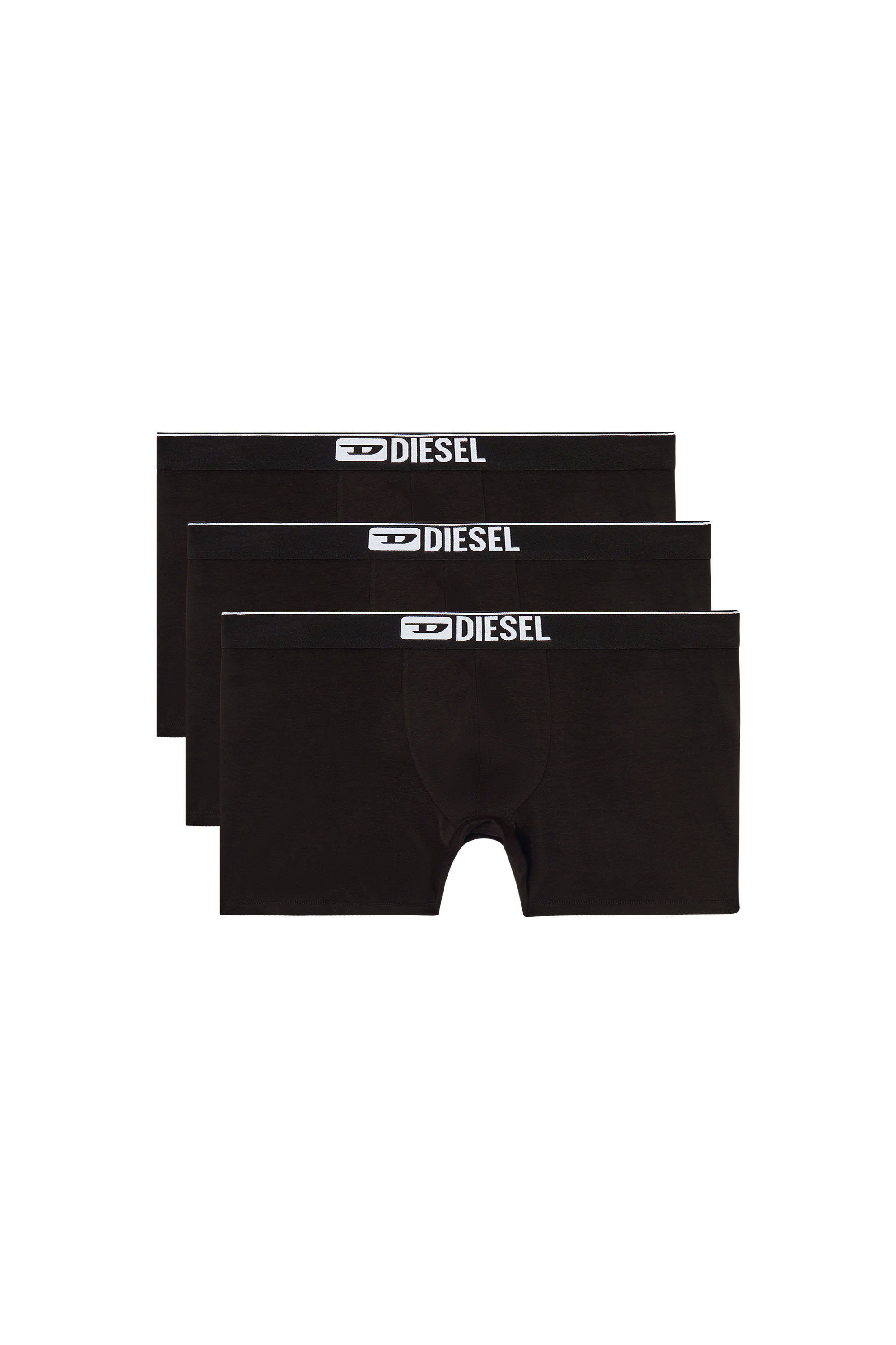 Diesel - MAX-3PACK, Lot de trois boxer en coton stretch Homme in Noir - 1