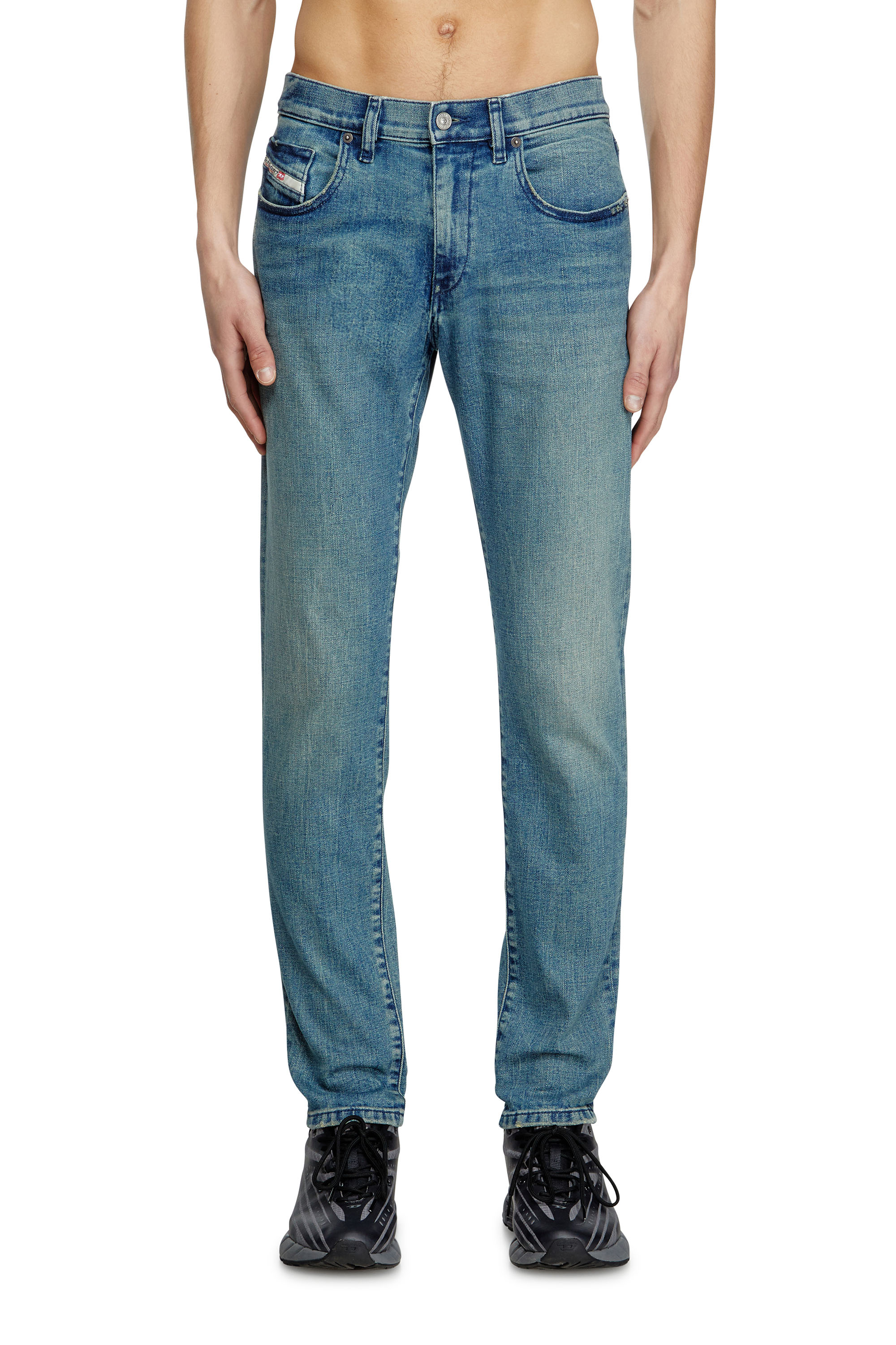 Diesel - Slim Jeans 2019 D-Strukt 0BMBW Homme, Bleu moyen - Image 2