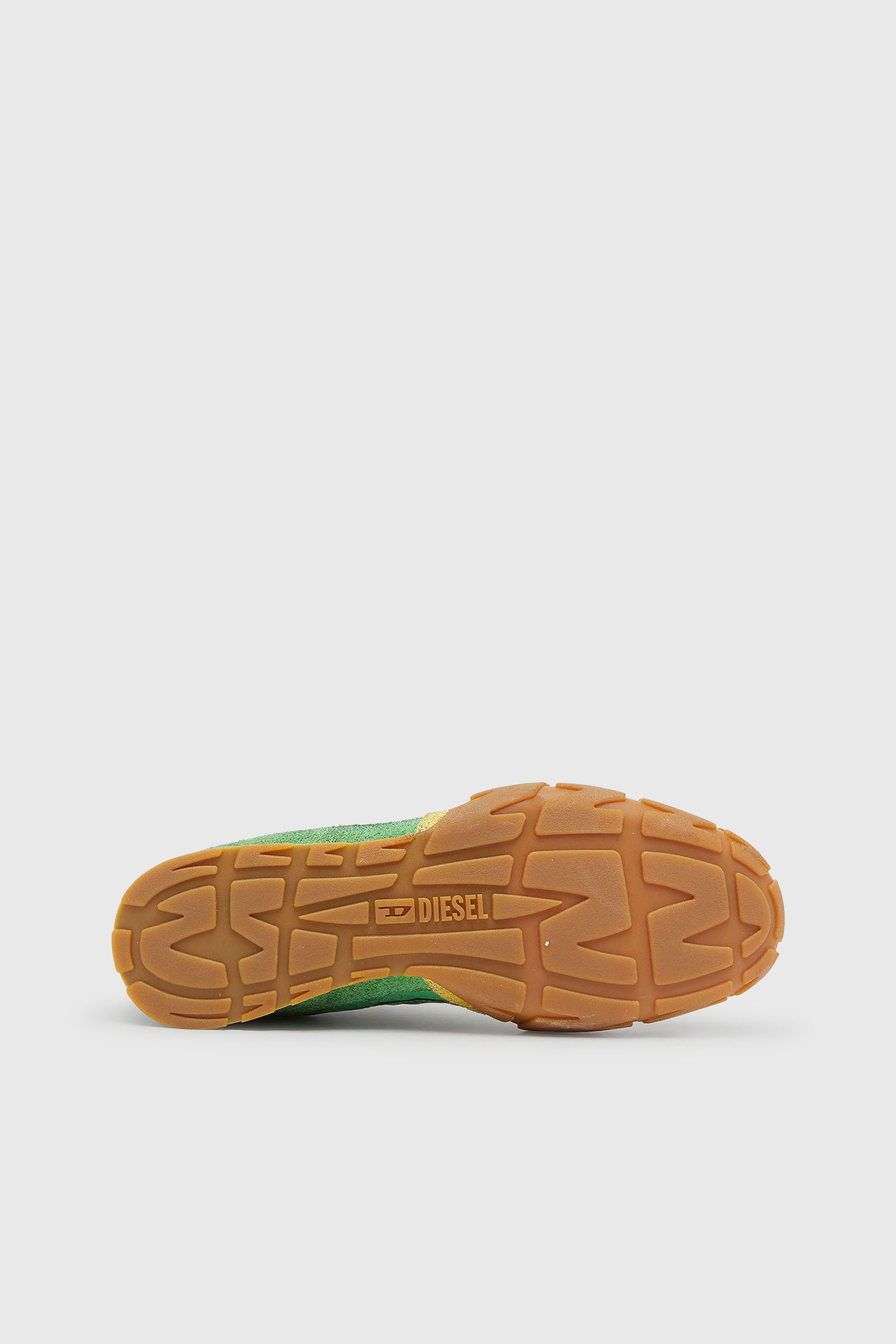 Diesel - S-PAGODHA LOW, S-Pagodha - Baskets en cuir et nylon Homme in Vert - 5