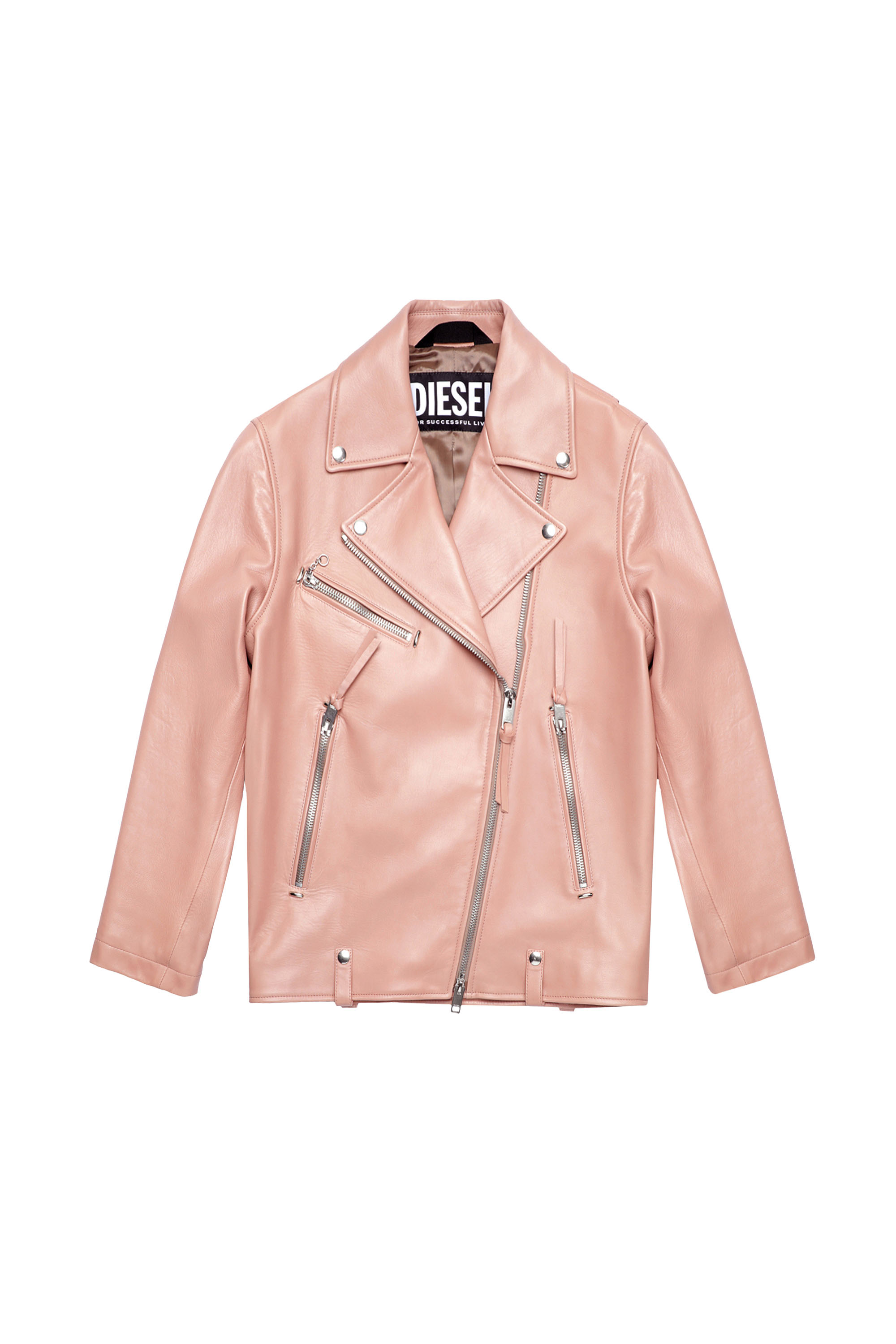 L-EDMEA-A, Rose Poudré - Vestes de cuir