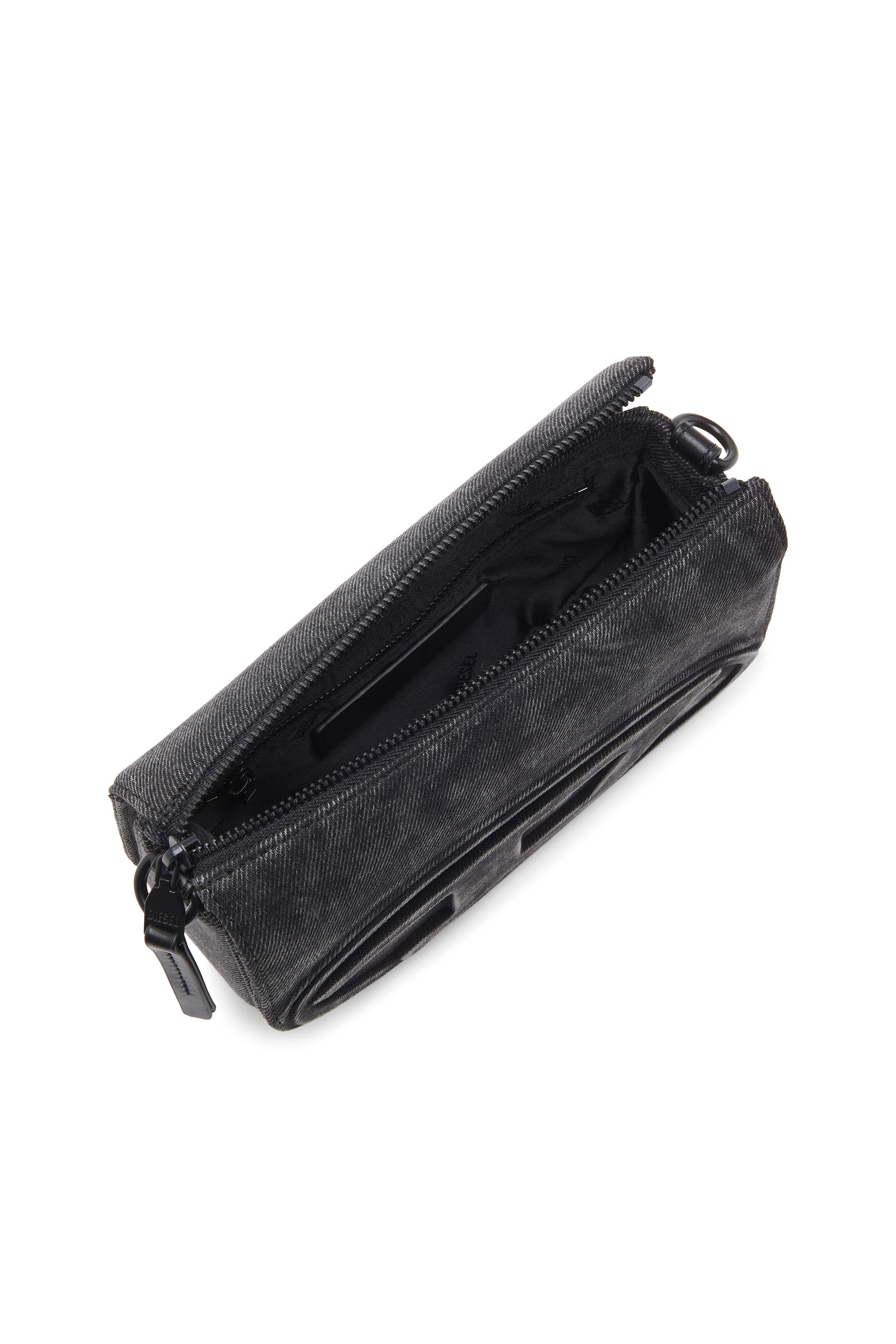 Diesel - 1DR CAMERA BAG, 1DR-Sac Camera en denim stonewashed Homme in Noir - 4