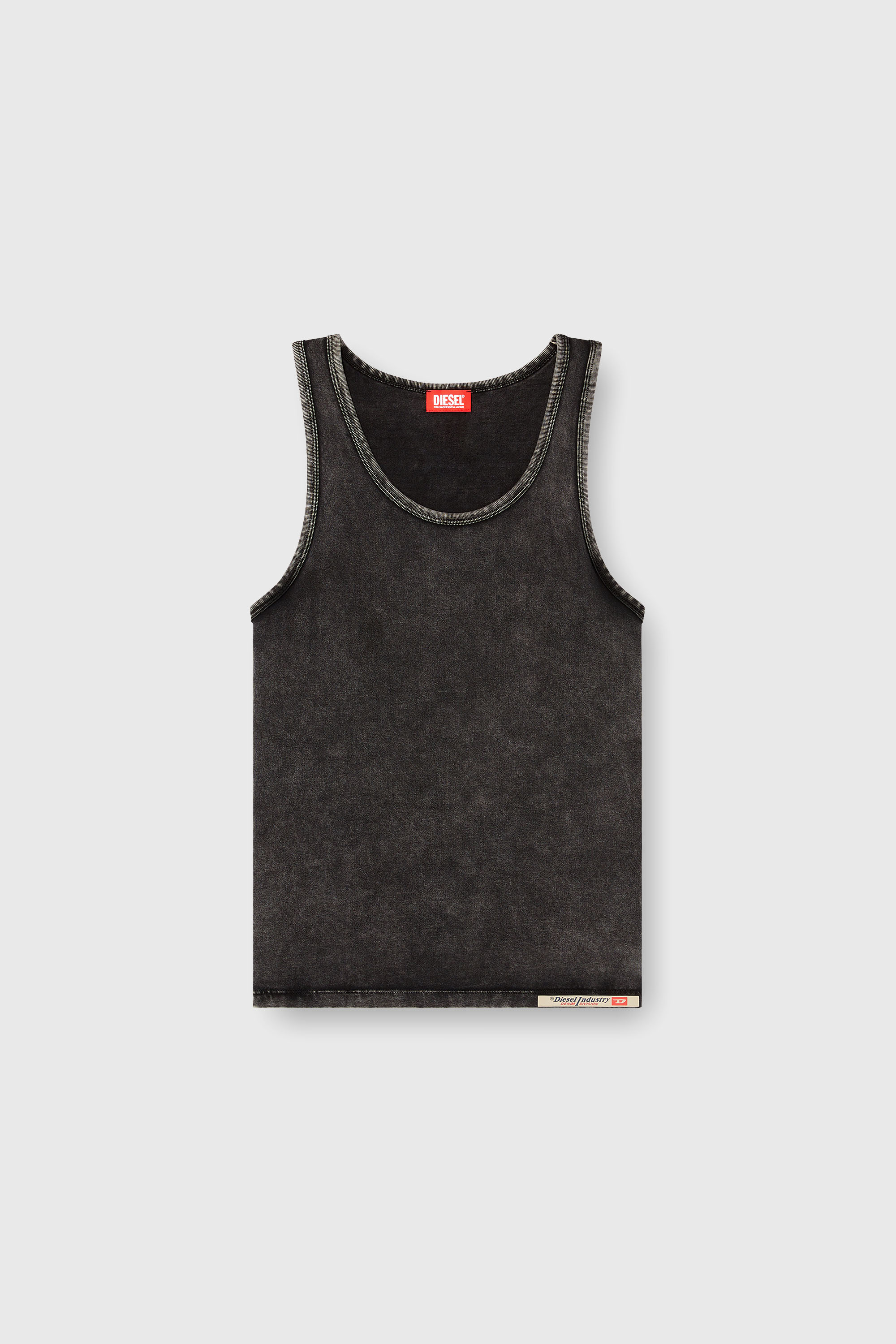 Diesel - WALTY-DNM, D&eacute;bardeur effet denim Homme in Noir - 2
