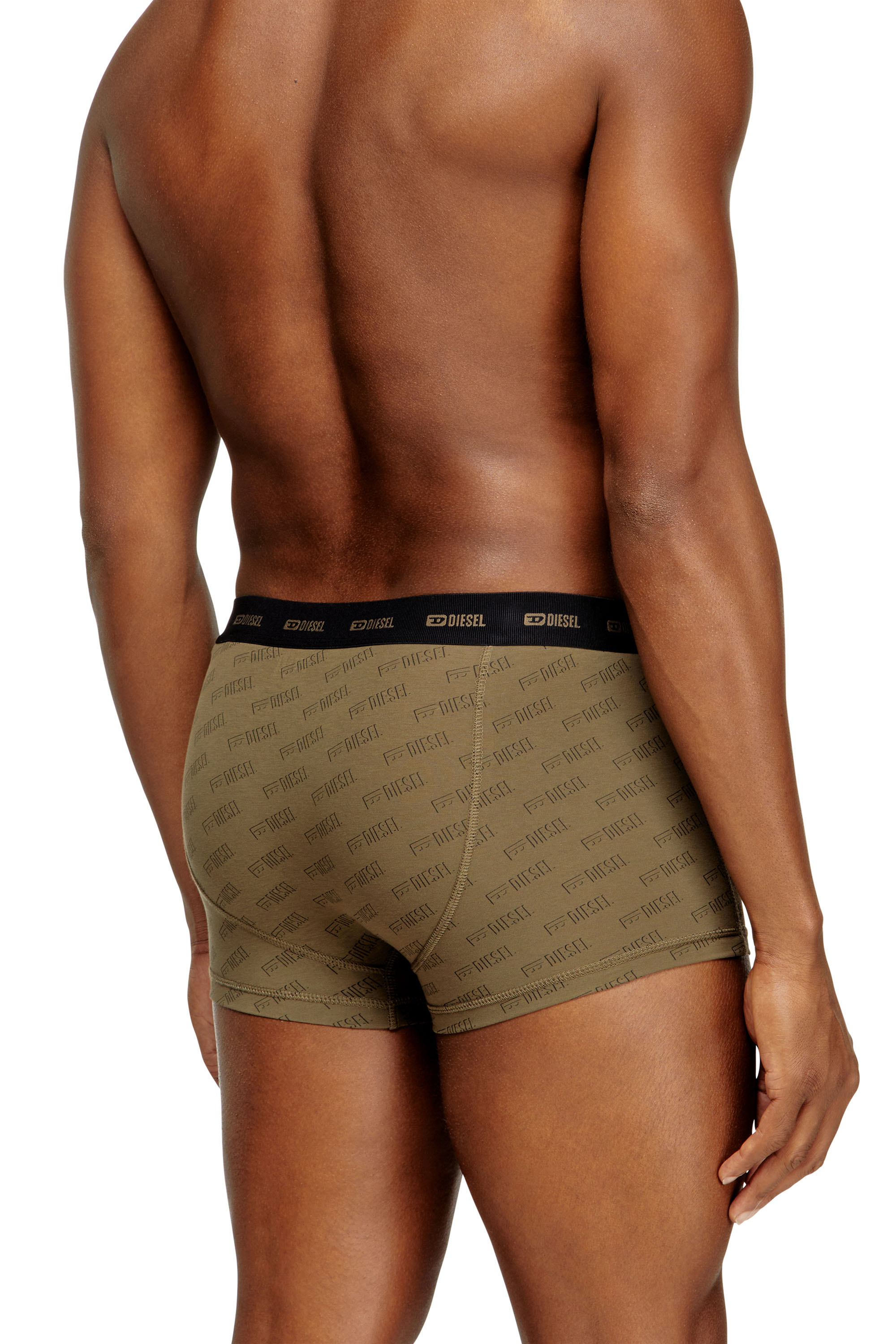 Diesel - DAMIEN-UTLT-3PACK, Lot de 3 boxers avec logo stylisé Homme in Vert - 4