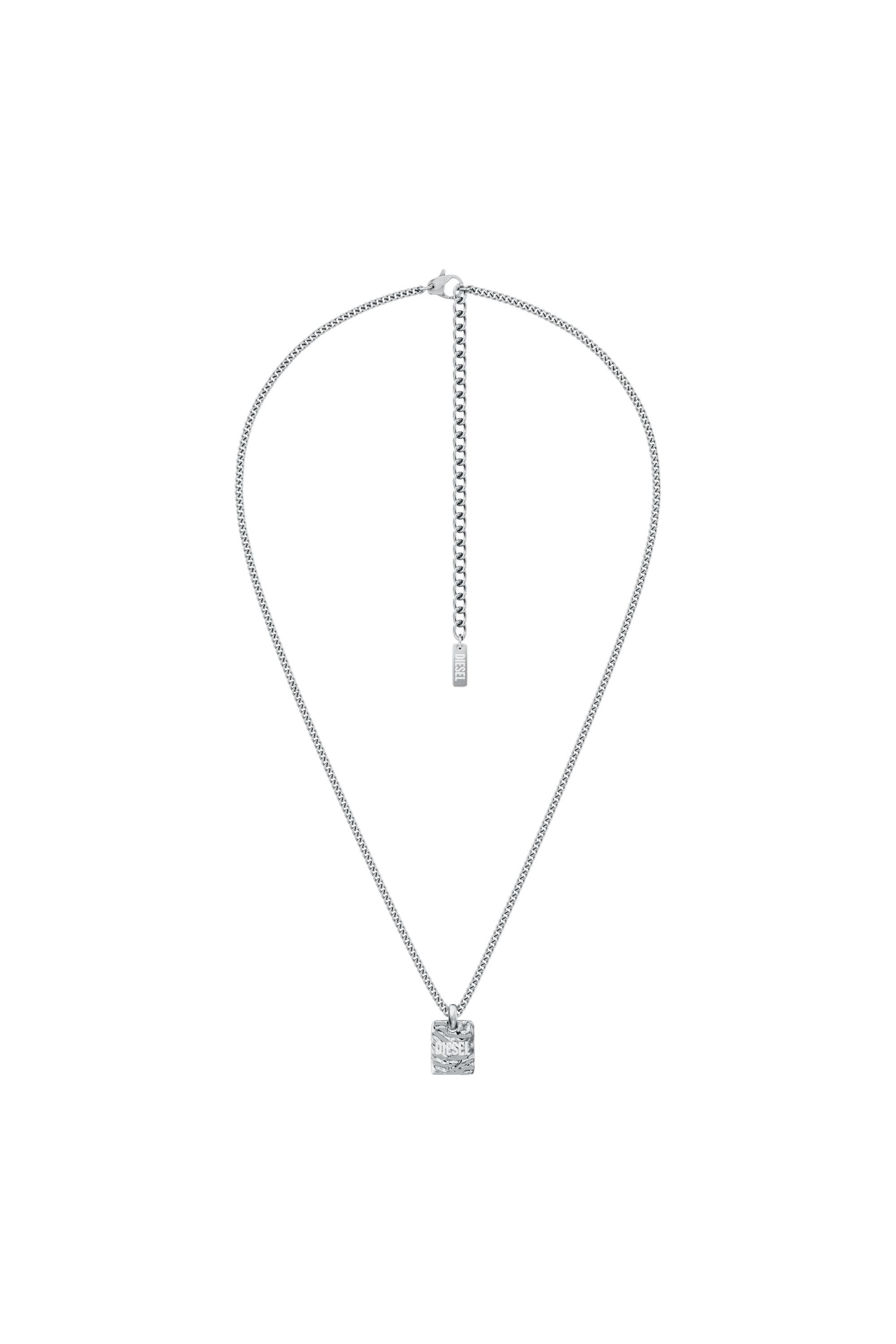 Diesel - DX1734040, Collier pendentif en acier inoxydable Mixte in Gris argent&eacute; - 1