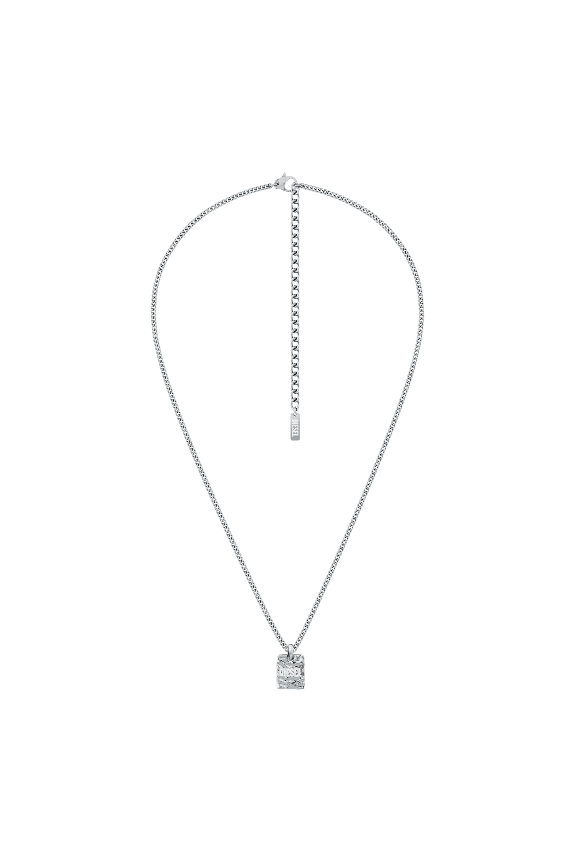 Diesel - DX1734040, Collier pendentif en acier inoxydable Mixte in Gris argent&eacute; - 1