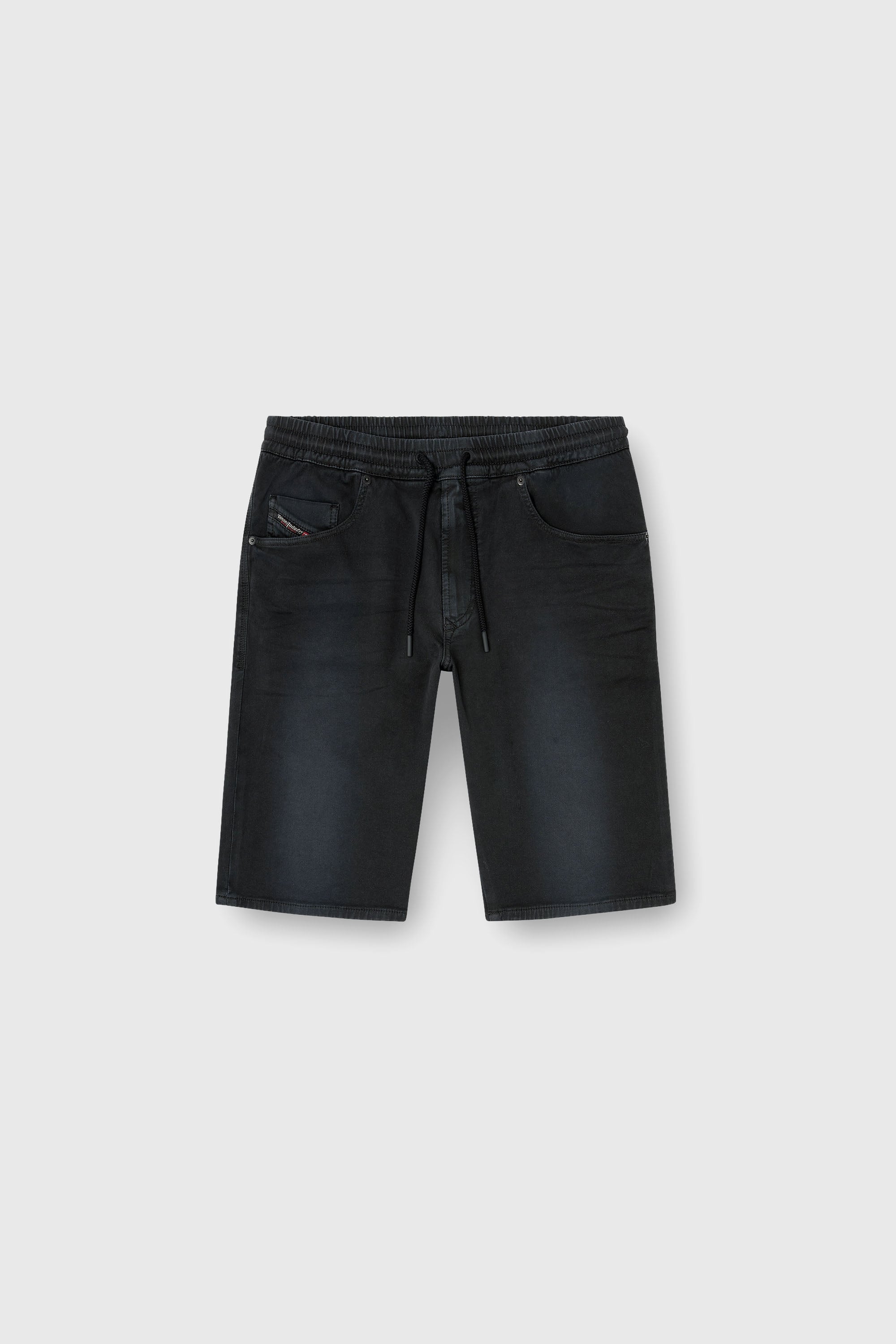Diesel - 2033 D-KROOLEY-SHORT JOGG, Short chino en JoggJeans Homme in Noir - 2