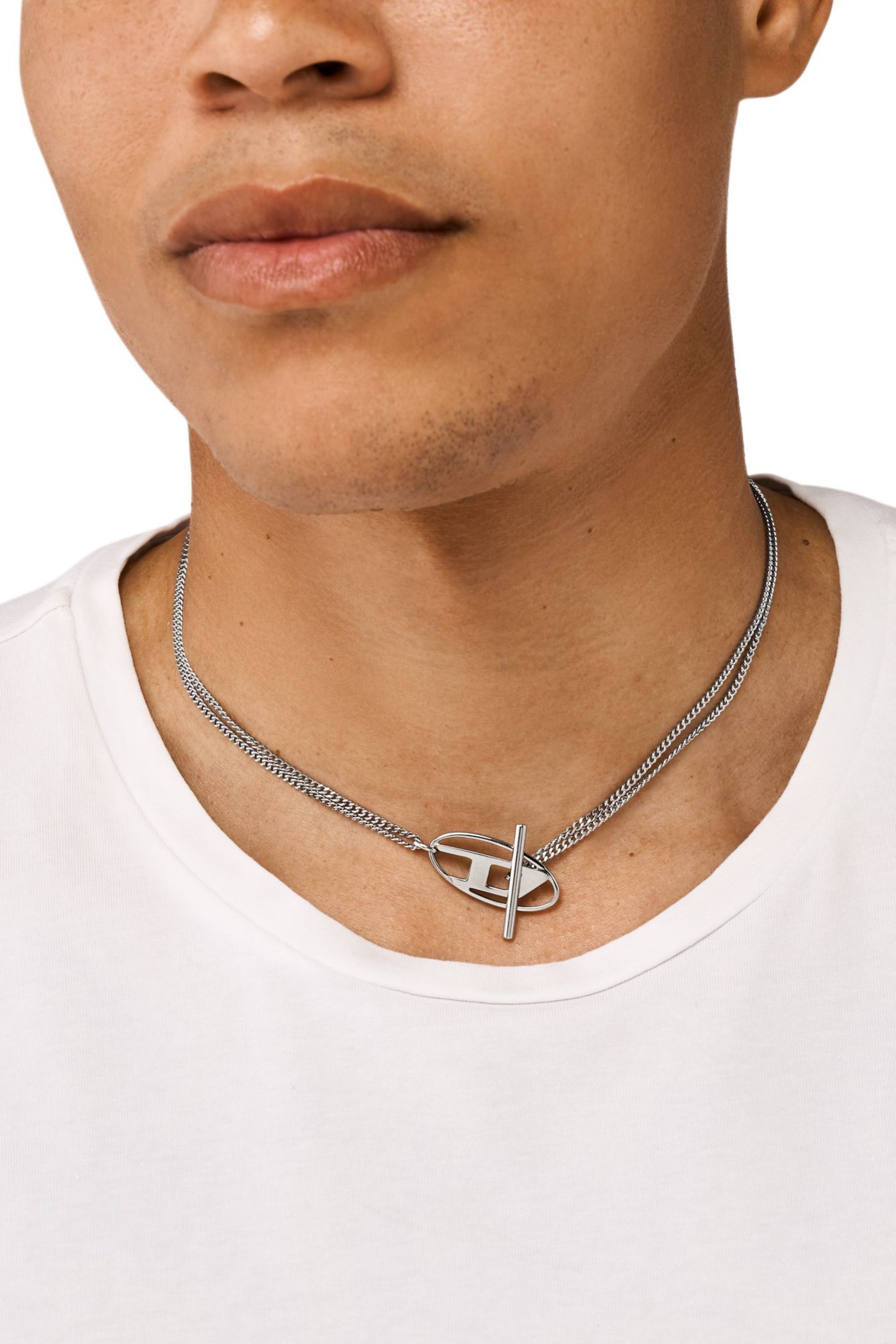 Diesel - DX1534040, Collier chaîne en acier inoxydable Mixte in Gris argenté - 3