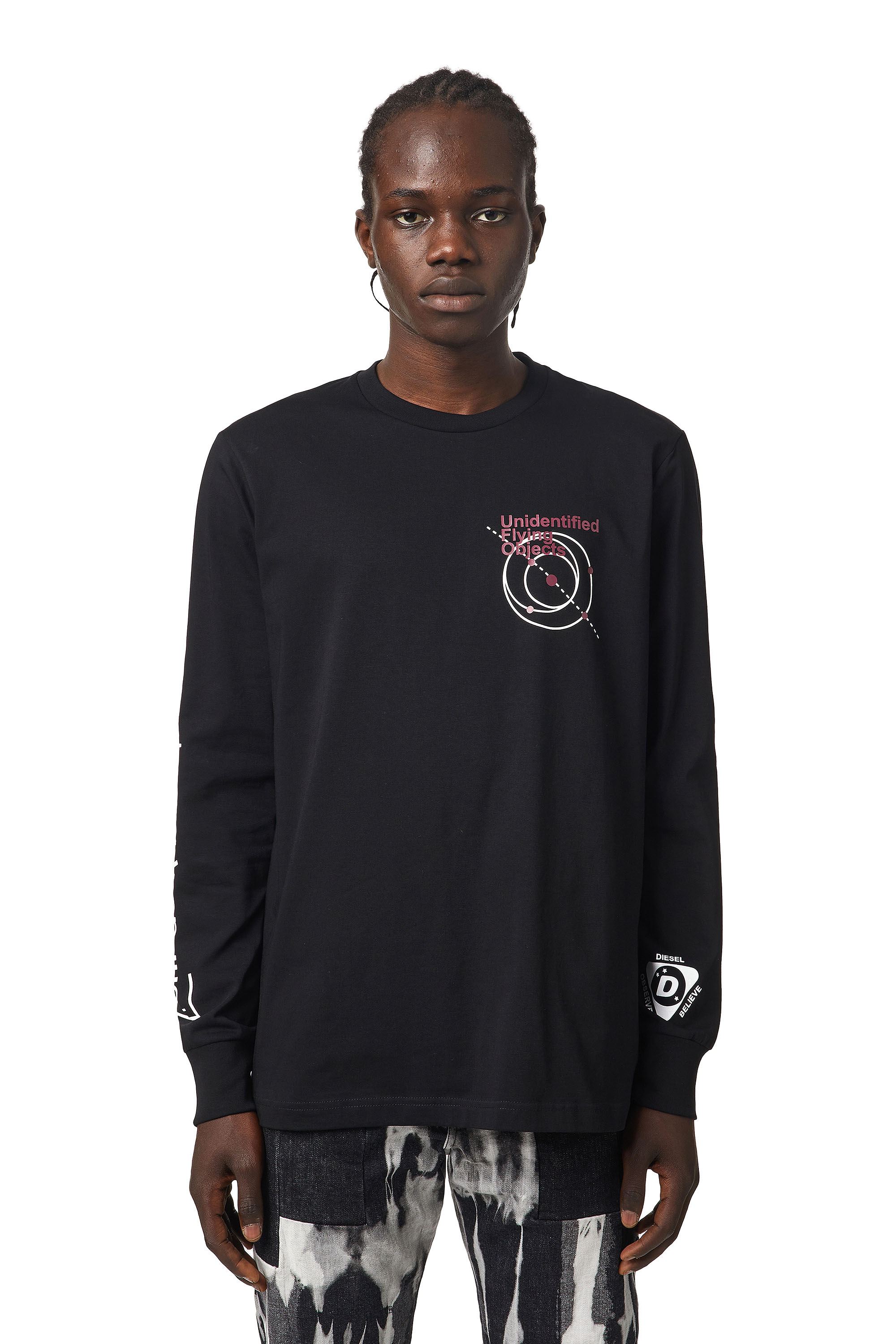 T-JUST-LS-B52, Noir - T-Shirts