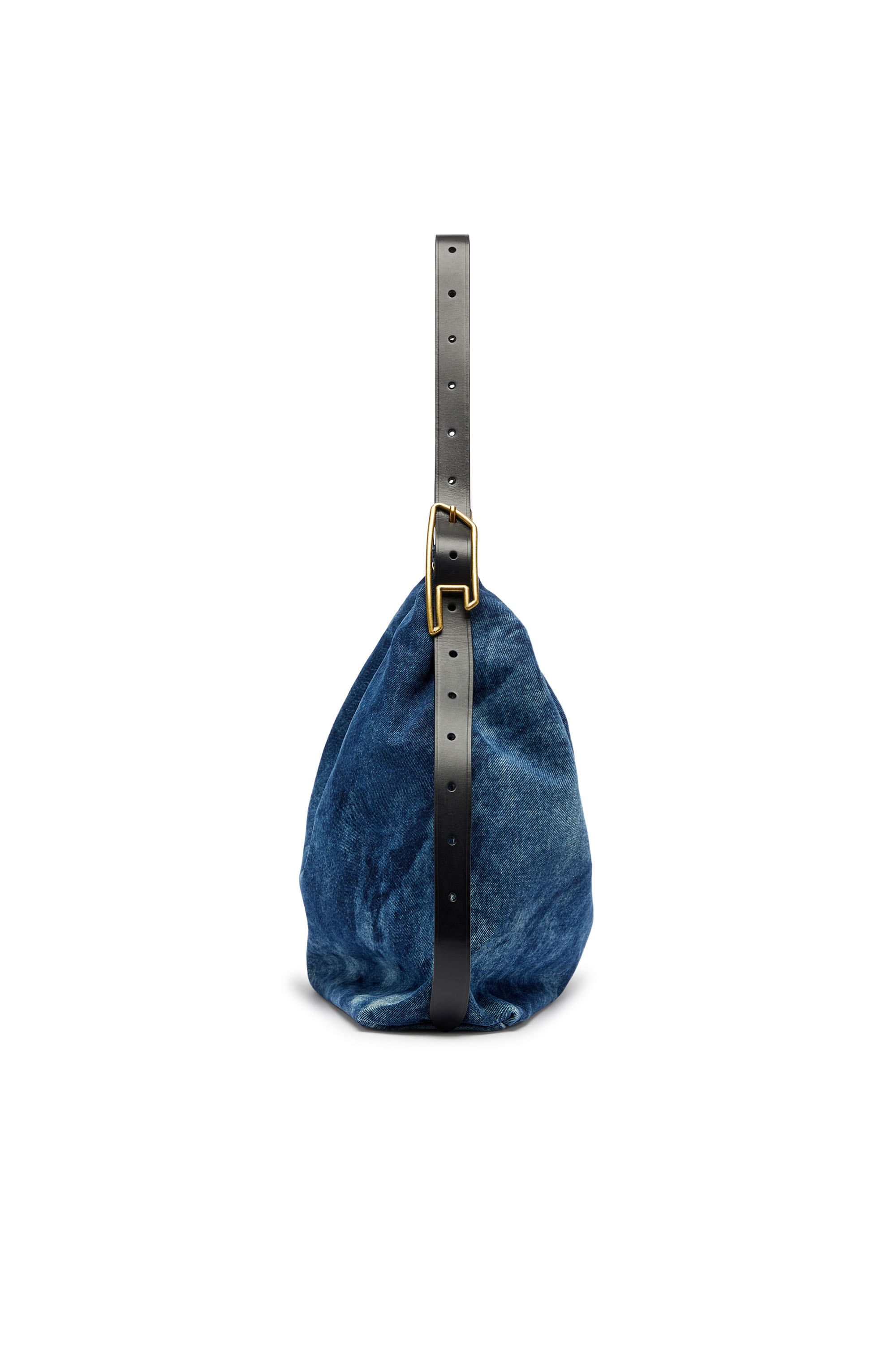 Diesel - D-LINE HOBO, D-Line-Sac hobo en denim Femme in Bleu - 5
