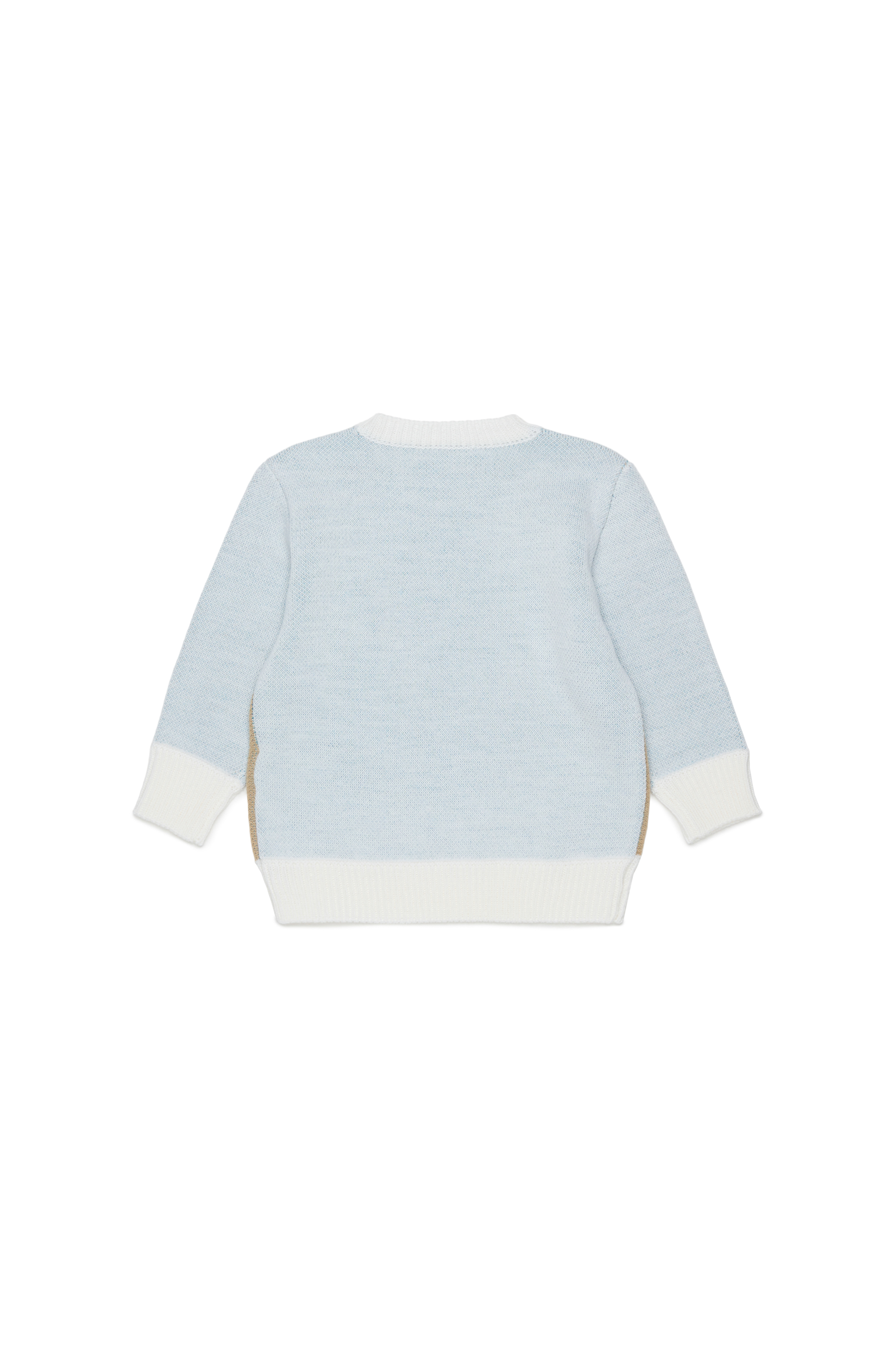 Diesel - KBLOB, Unisex's Wool-blend jumper with Diesel logo in White - 2