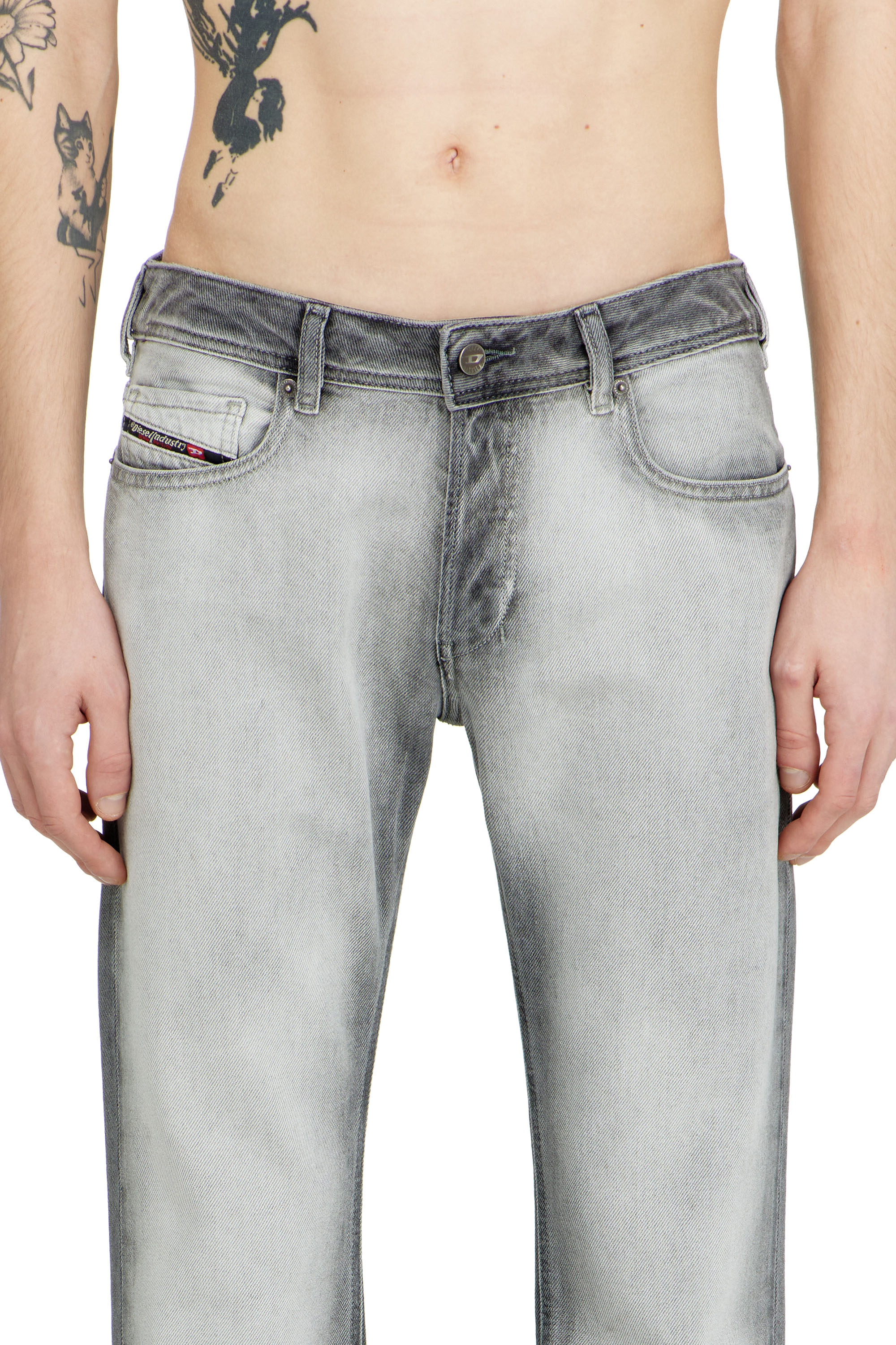 Diesel - Bootcut Jeans 2007 Zatiny 09P28 Homme, Gris - Image 5