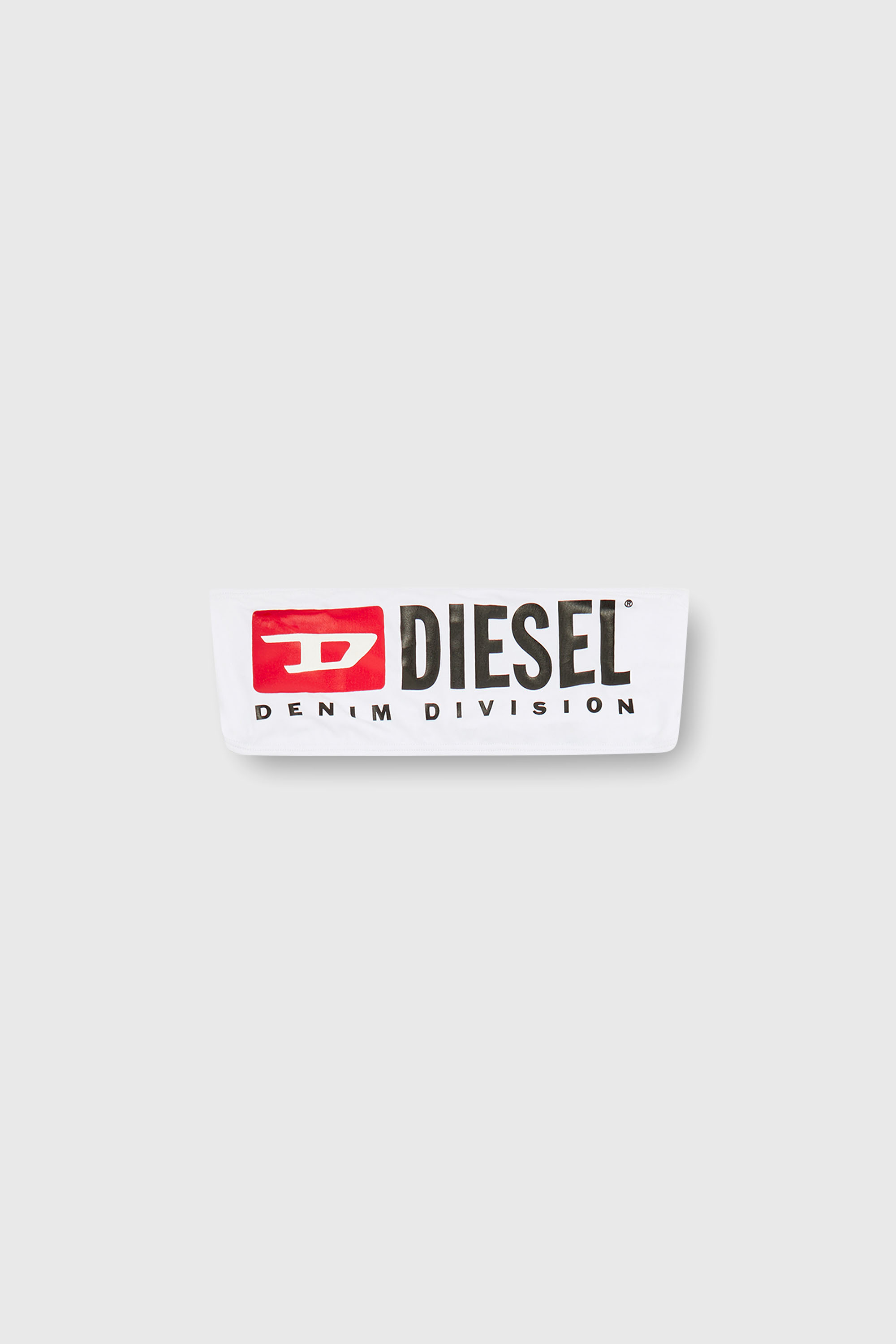Diesel - BFB-BRYNA, Haut de bikini bandeau avec maxi logo Femme in Blanc - 4