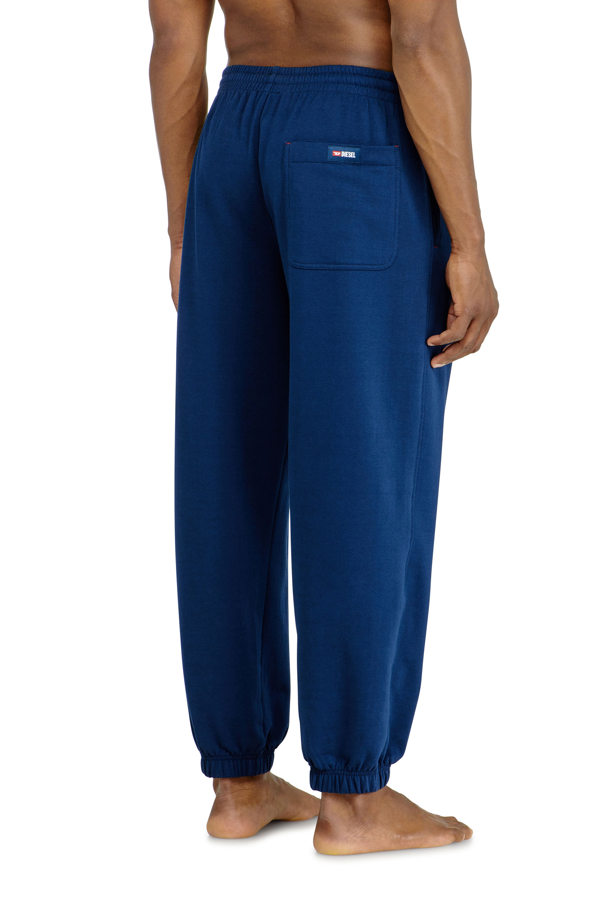 Diesel - LENNY-D-CORE, Pantalon de jogging en m&eacute;lange de coton gratt&eacute; Homme in Bleu - 3