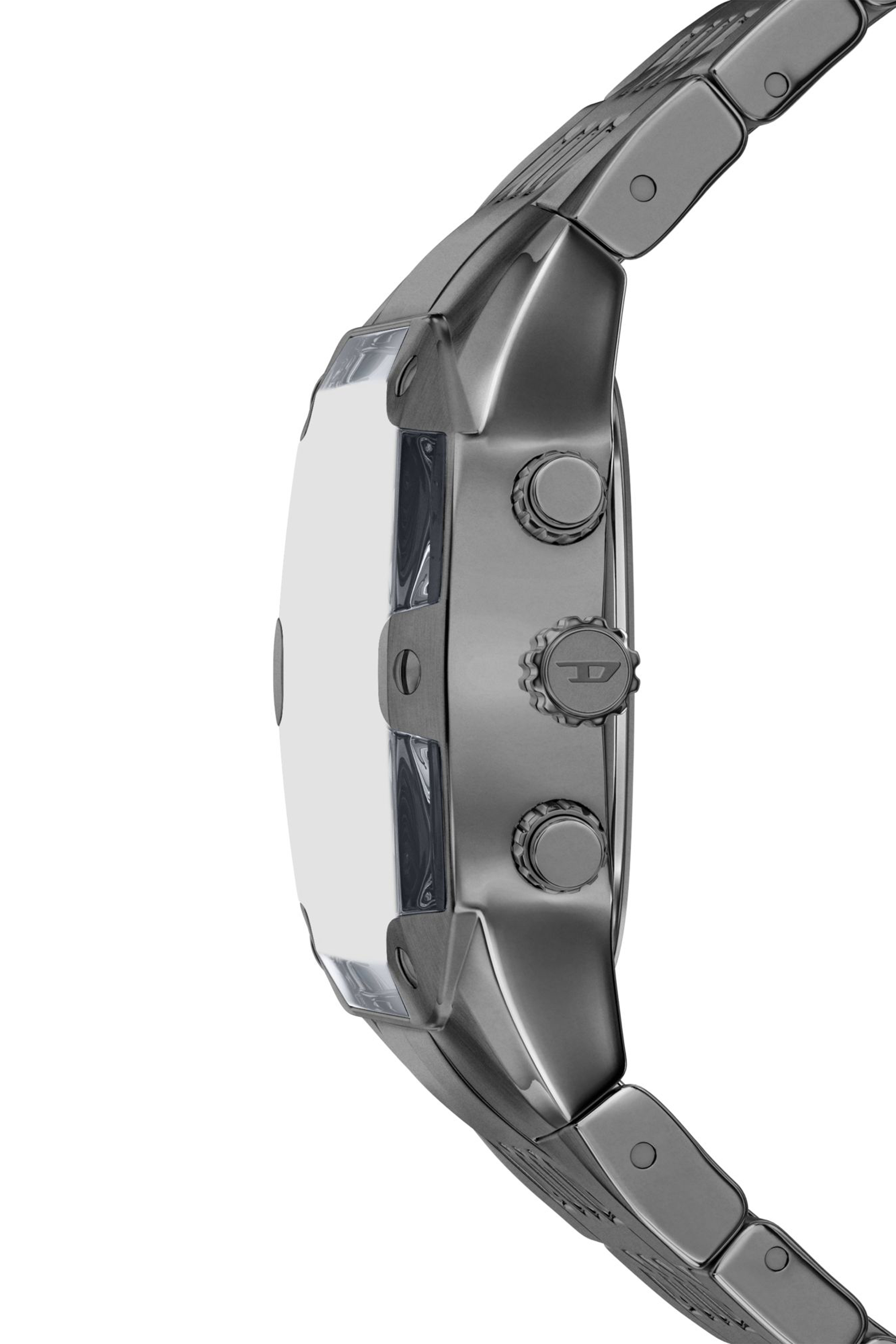 Diesel - DZ4717 WATCH, Montre Spiked Cushion en acier inoxydable finition gunmetal Homme in Gris - 3