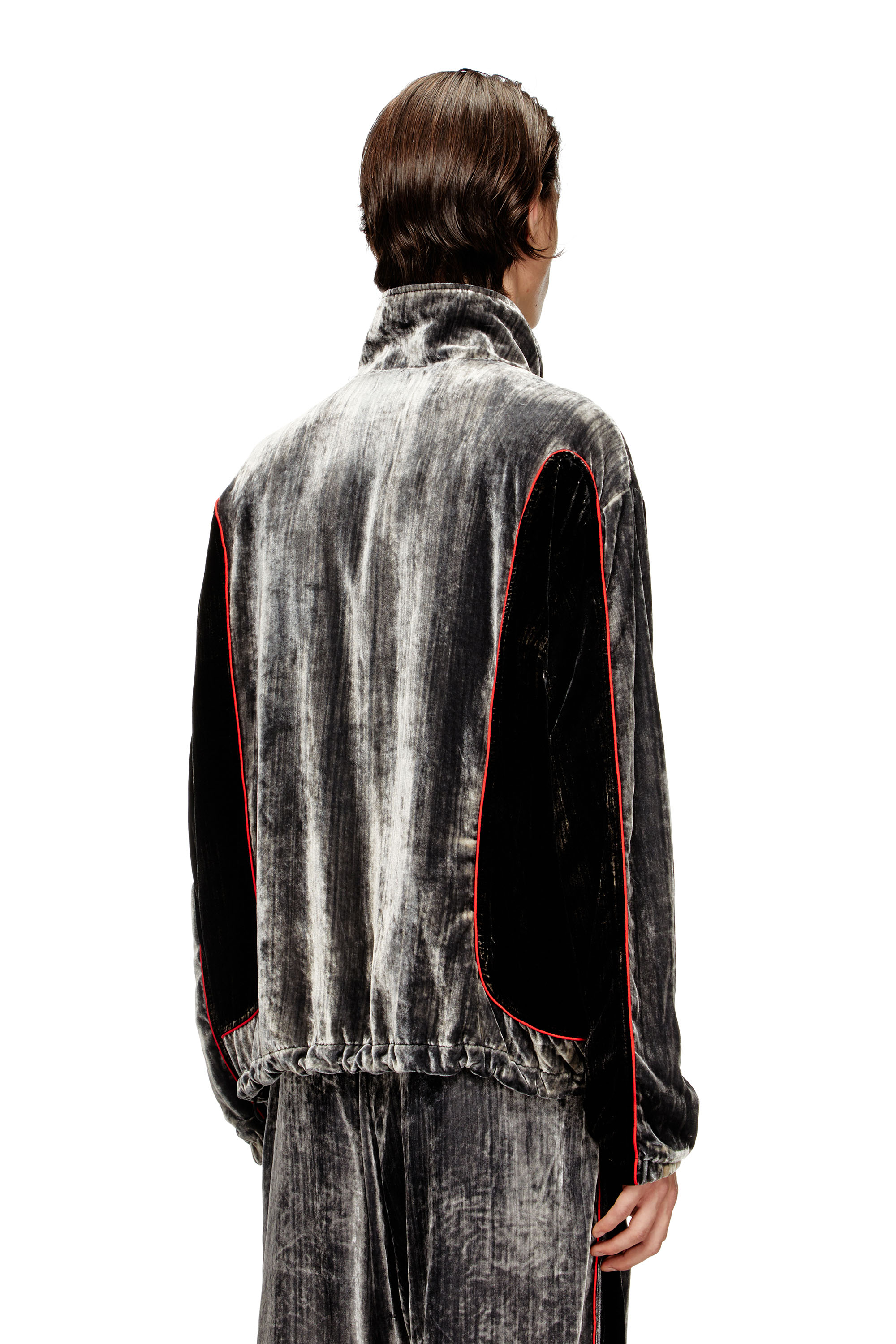 Diesel - J-HAY, Veste de survêtement en velours traité Homme in ToBeDefined - 4