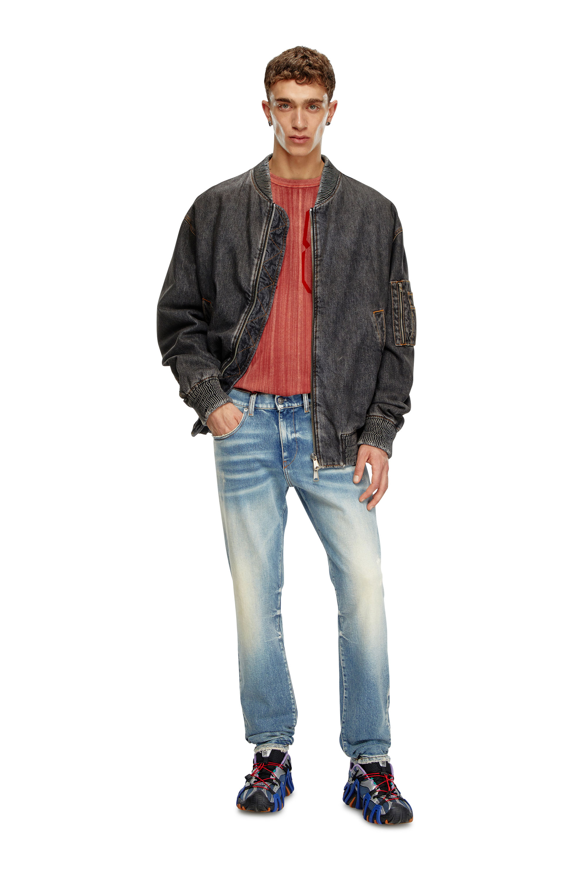 Diesel - Slim Jeans 2019 D-Strukt 007V8, Bleu moyen - Image 5