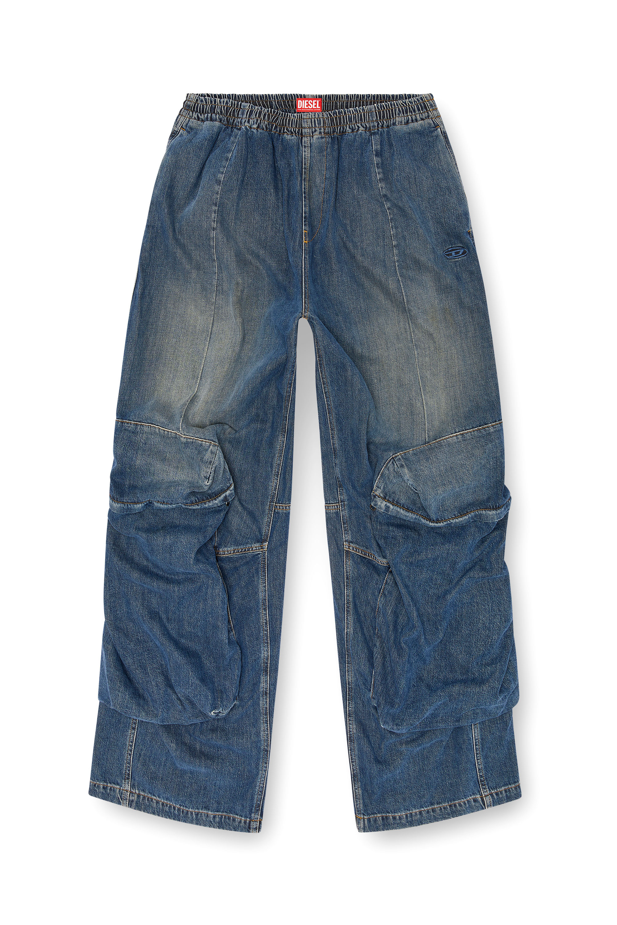 Diesel - Relaxed Jeans D-Para 09L14 Mixte, Bleu moyen - Image 7