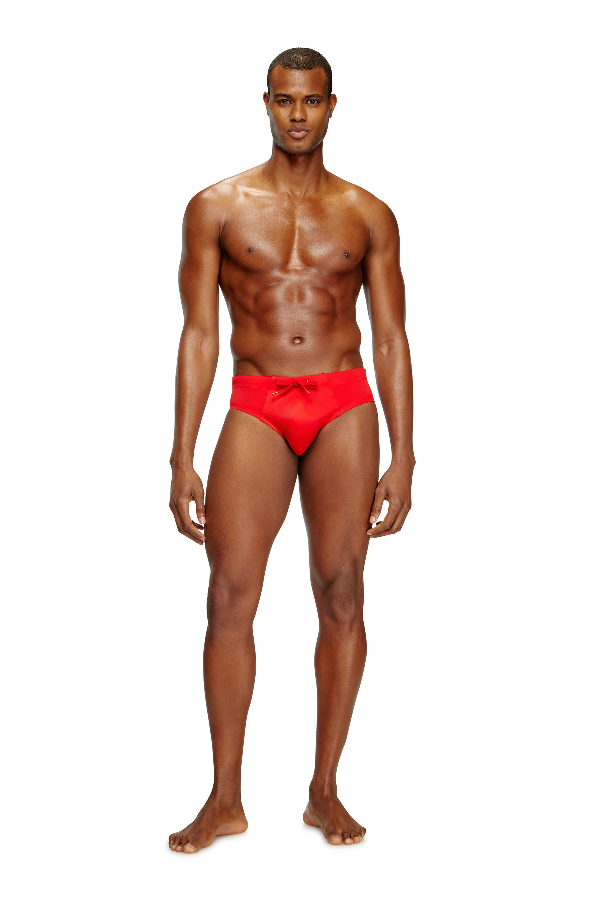 Diesel - ALFIE-D-CORE, Slip de bain avec logo à l'arrière Homme in Noir - 1