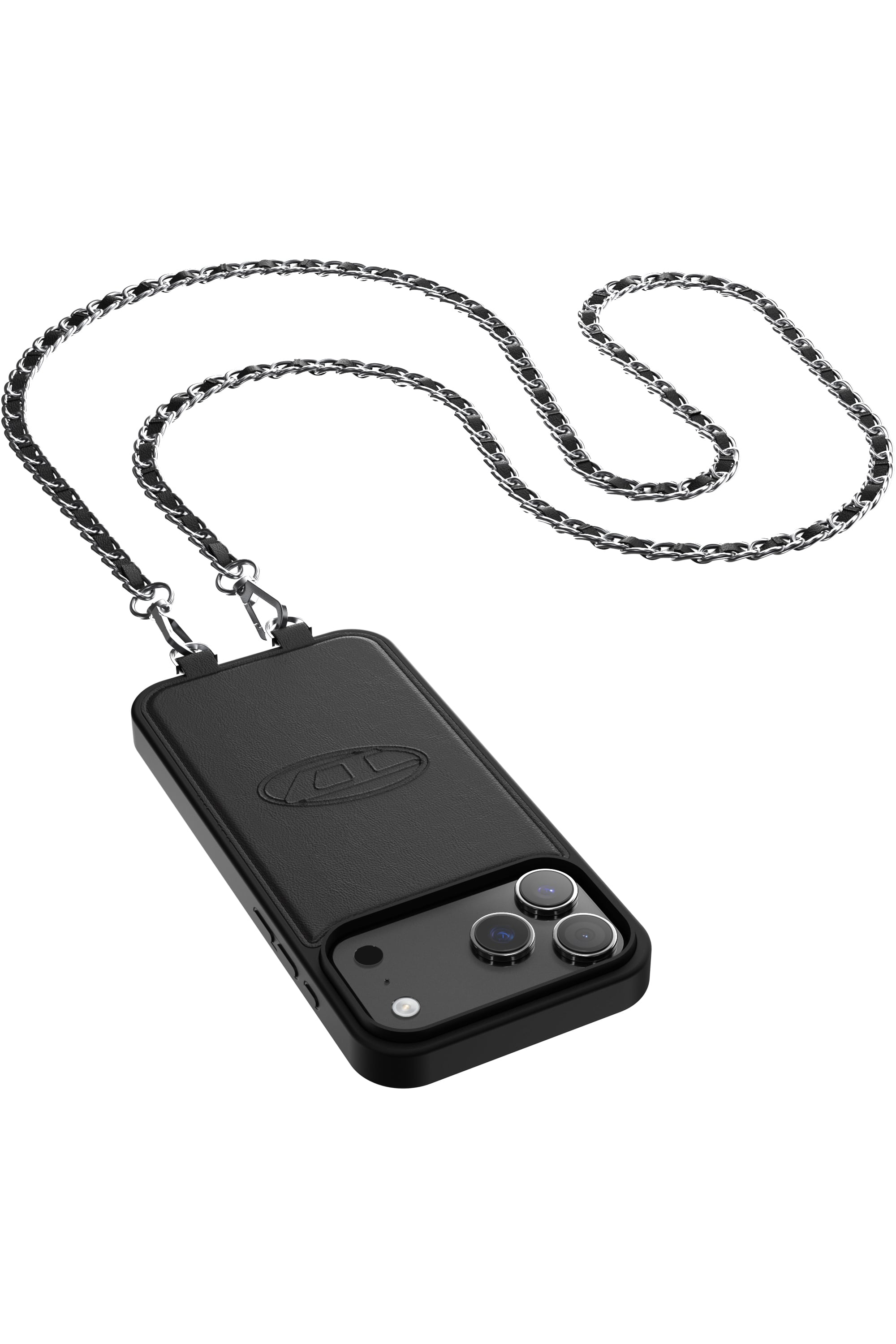 Diesel - 60663 MOULDED CASE, Coque Oval D avec dragonne et MagSafe pour iPhone 17 Pro Max Mixte in Noir - 2