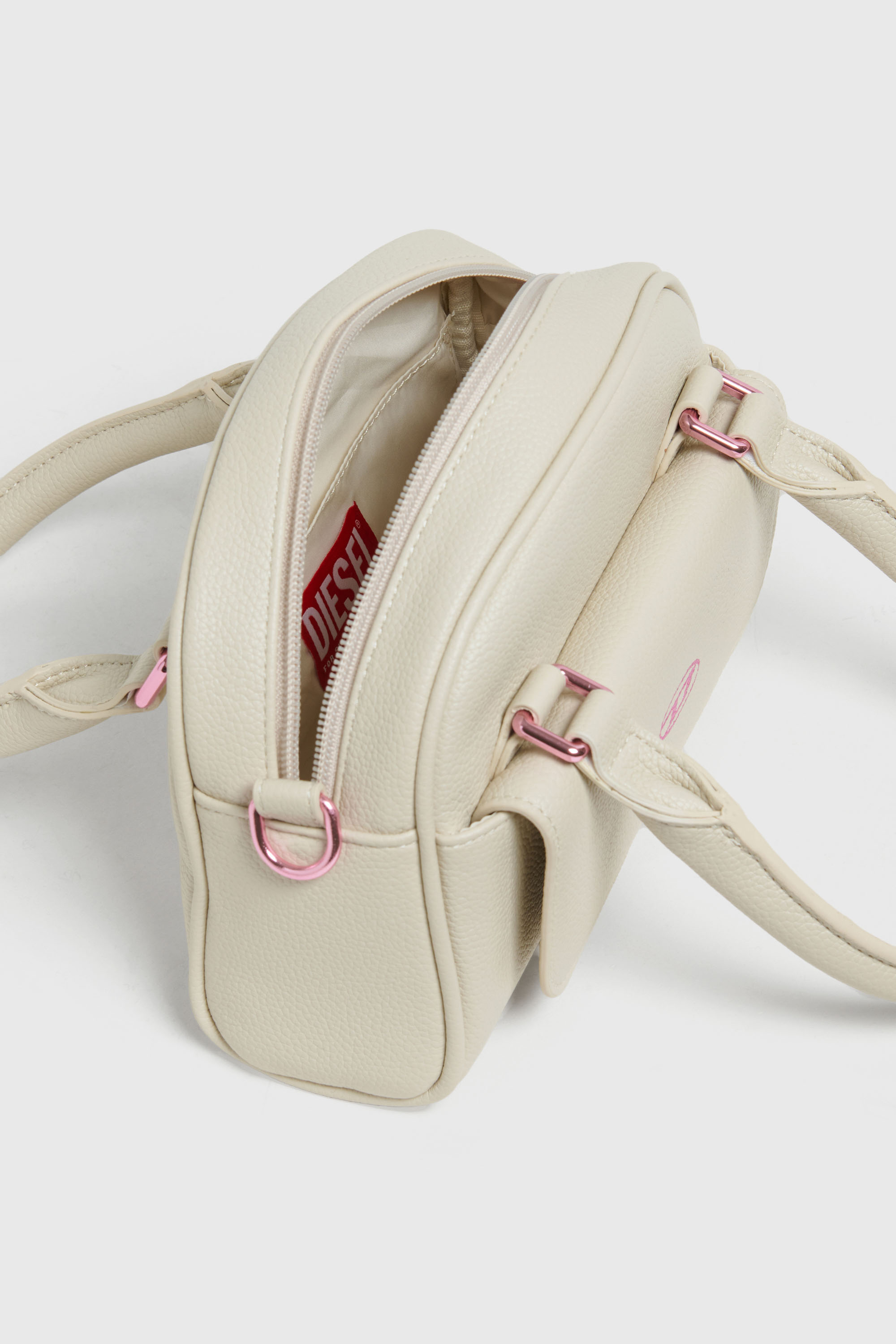 Diesel - WREDY, WREDY - Sac en tissu enduit grain&eacute; Femme in Blanc - 4