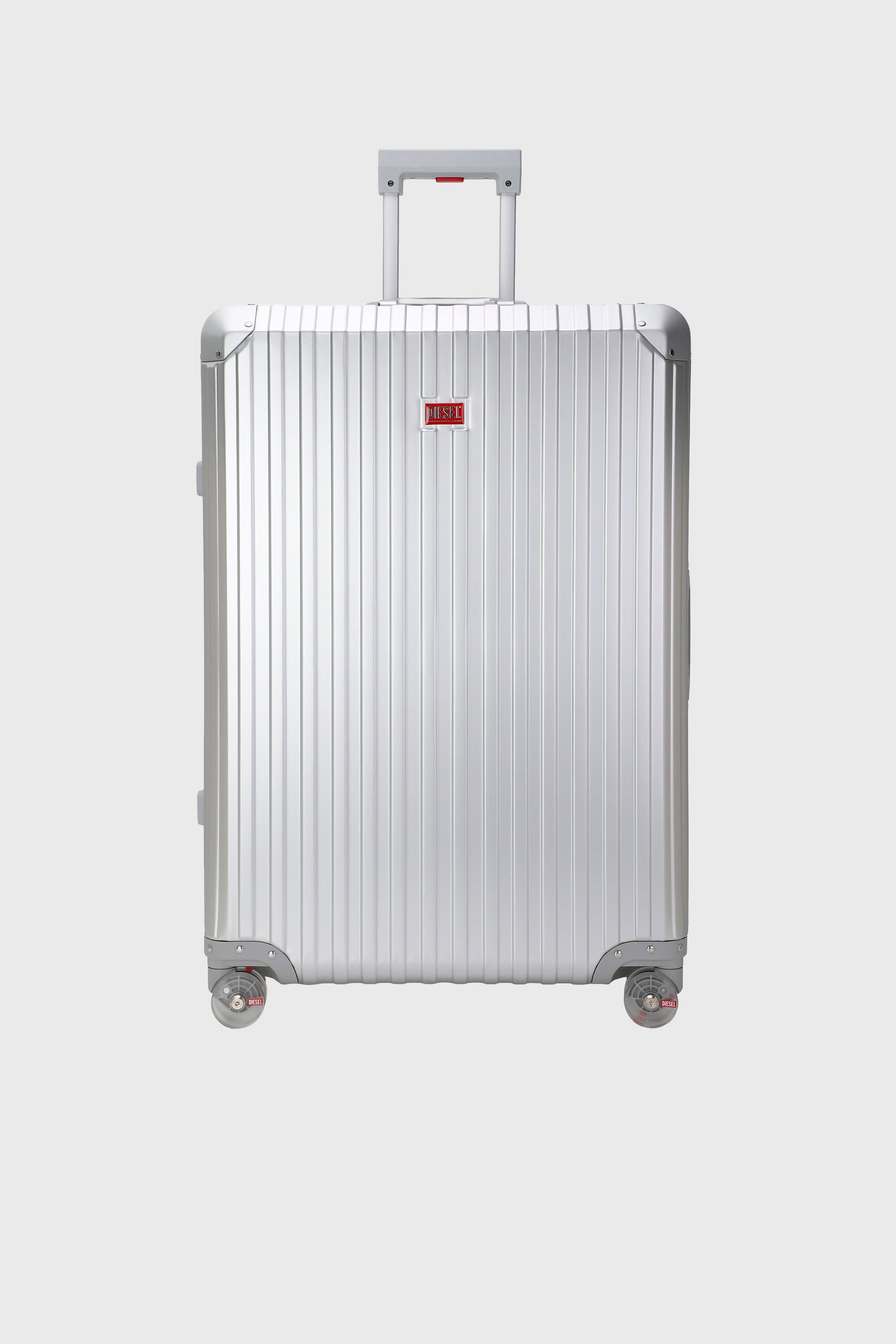 Diesel - DIESEL ALUMINUM TROLLEY- DSL002, Valise en aluminium taille L Mixte in Gris argent&eacute; - 1
