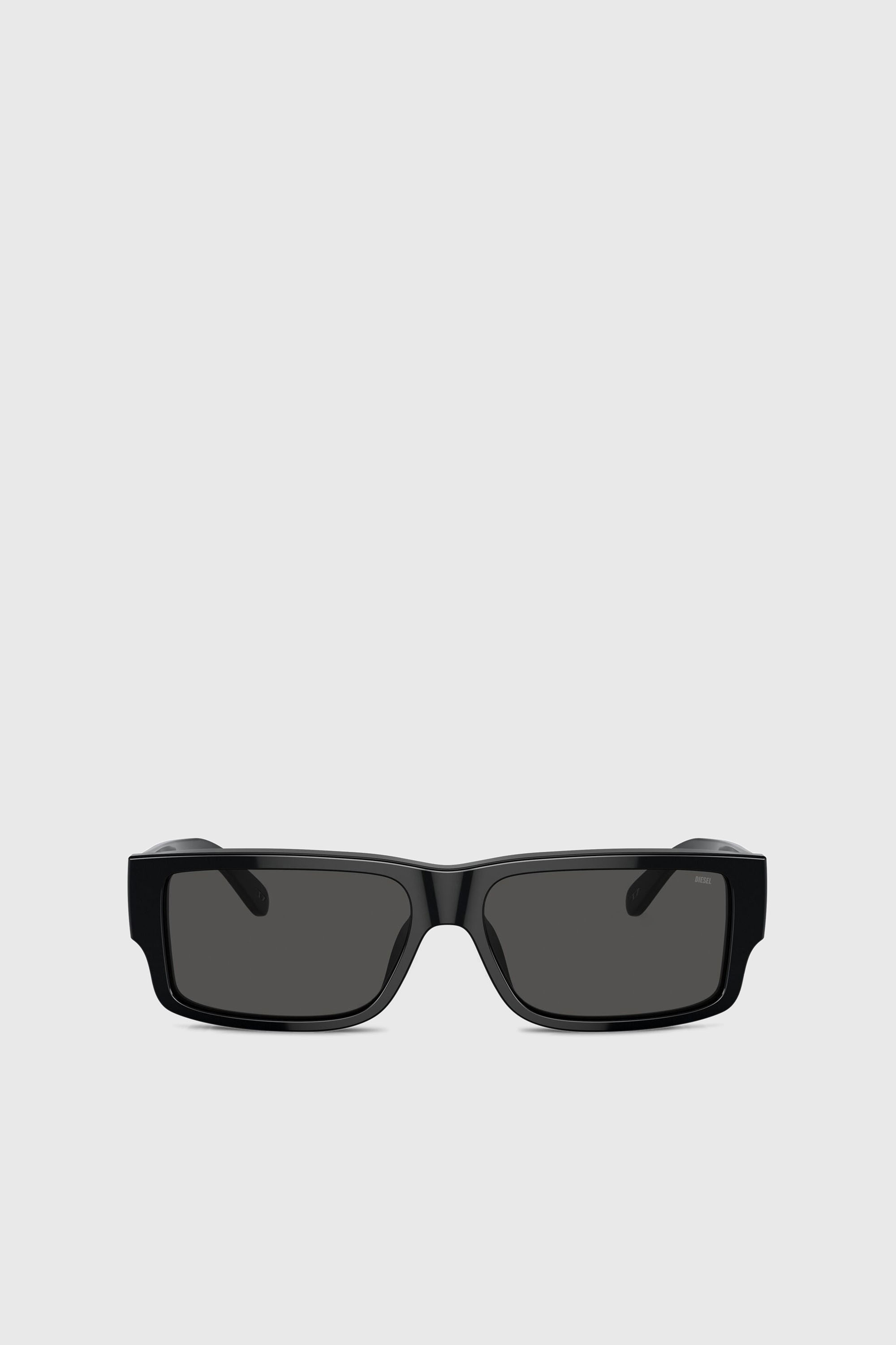 Diesel - 0DL2003 SIZE 57, Lunettes de soleil rectangulaires Homme in Gris - 1