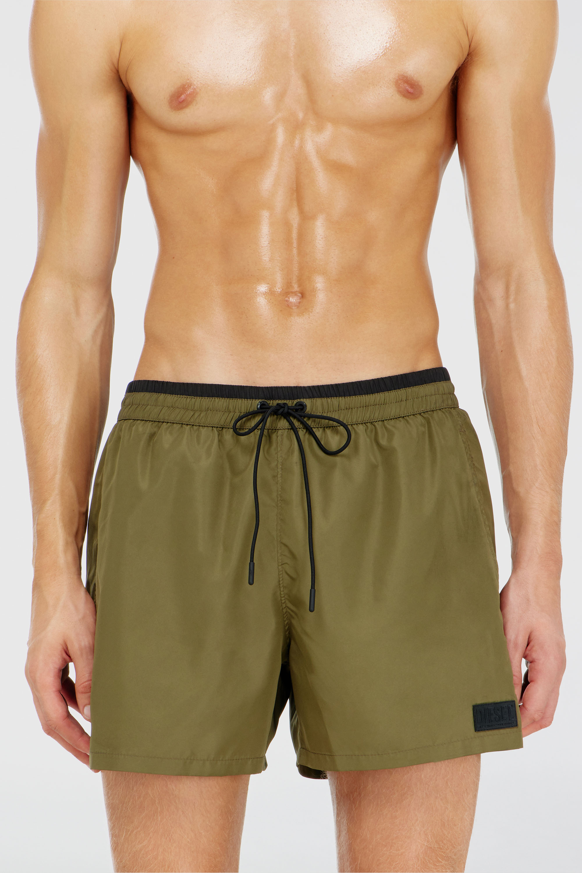 Diesel - JOEL-37-D-CORE, Short de bain avec taille contrastante Homme in Vert - 2