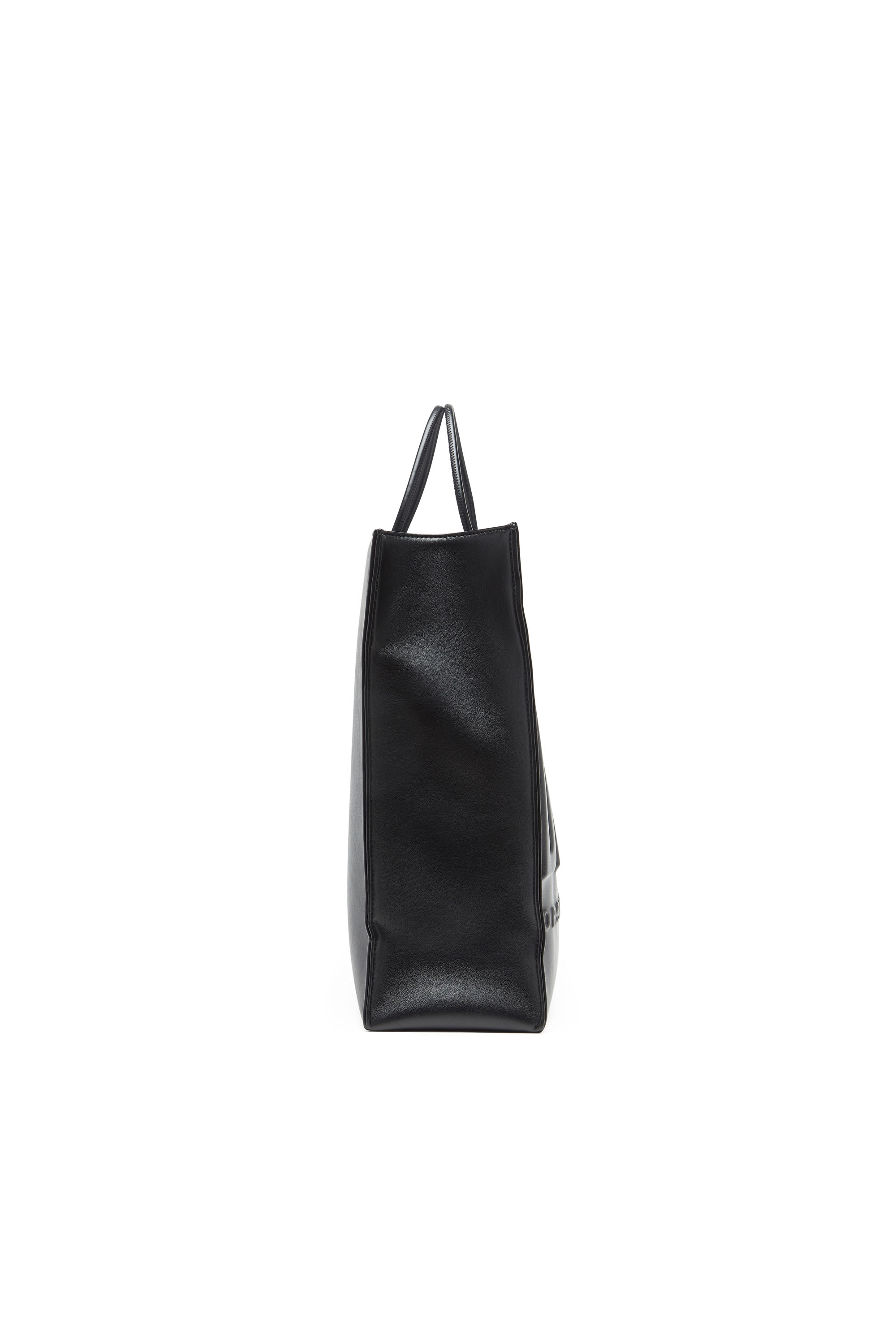 Diesel - DSL 3D SHOPPER EW X, Dsl 3D-Sac shopping en PU souple avec logo en relief Mixte in Noir - 4