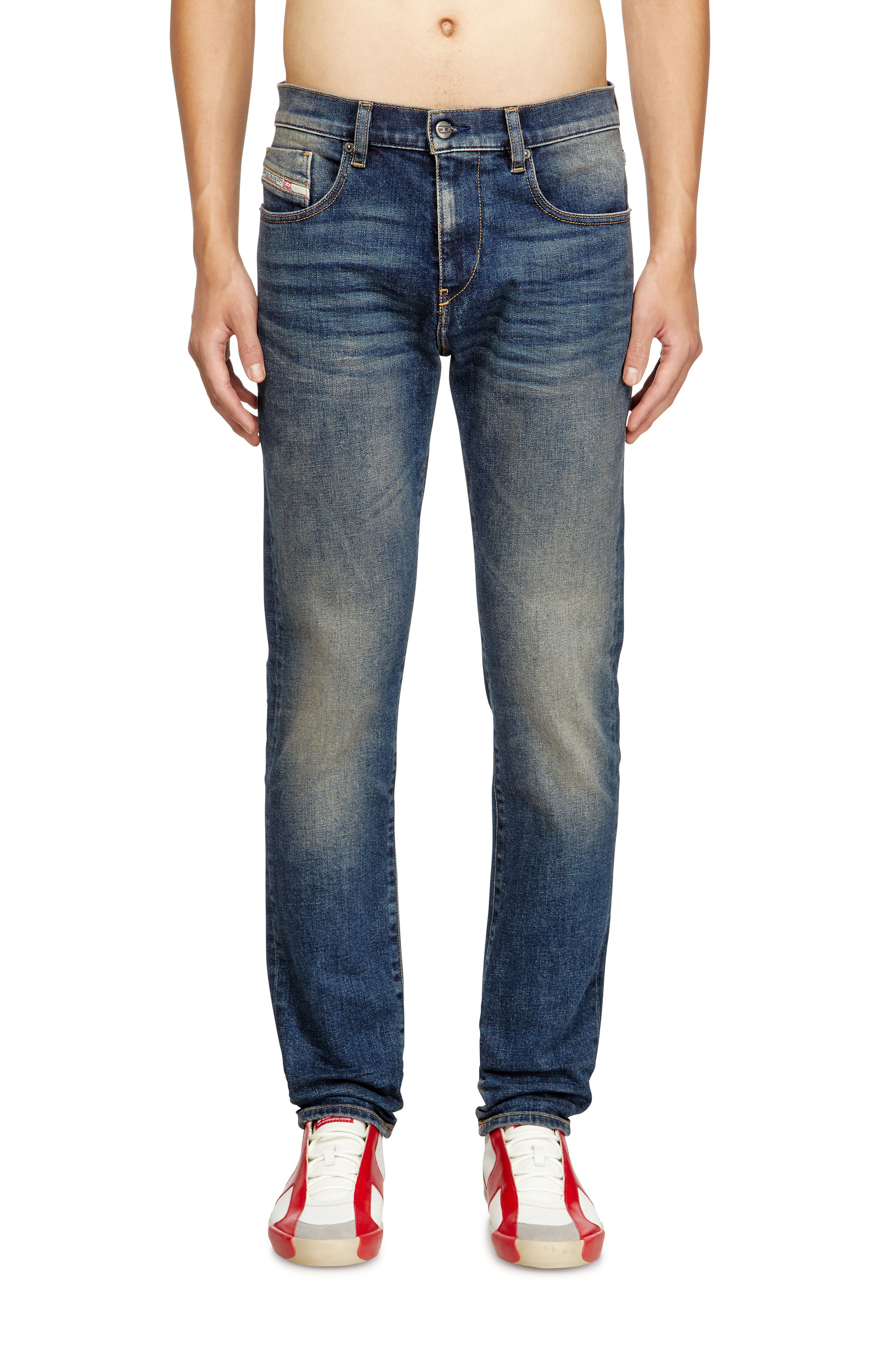 Diesel - Slim Jeans 2019 D-Strukt 09M16 Homme, Bleu Foncé - Image 1