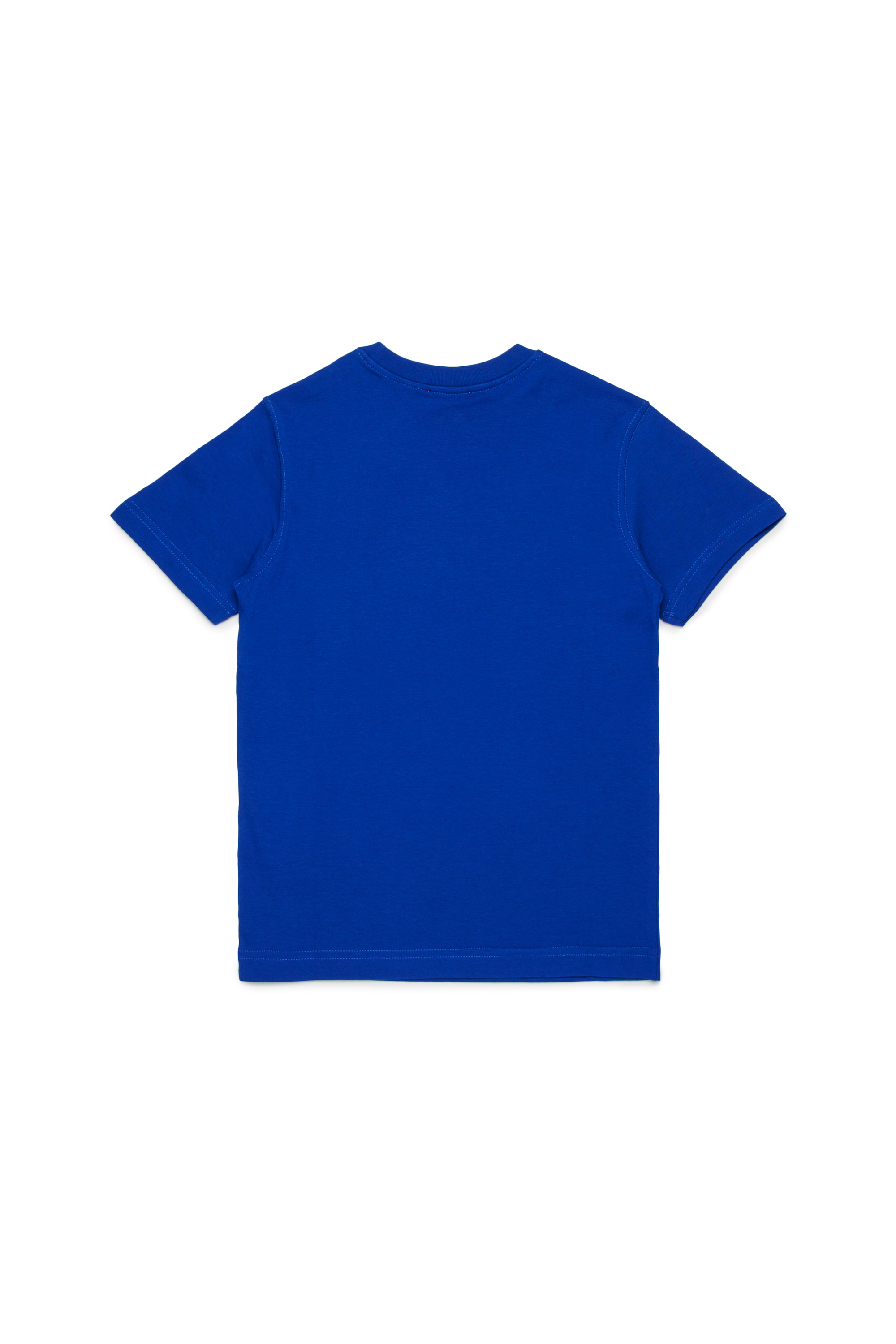 Diesel - TADJUSTK14, Man's Cotton T-shirt with printed logo in Blue - 2