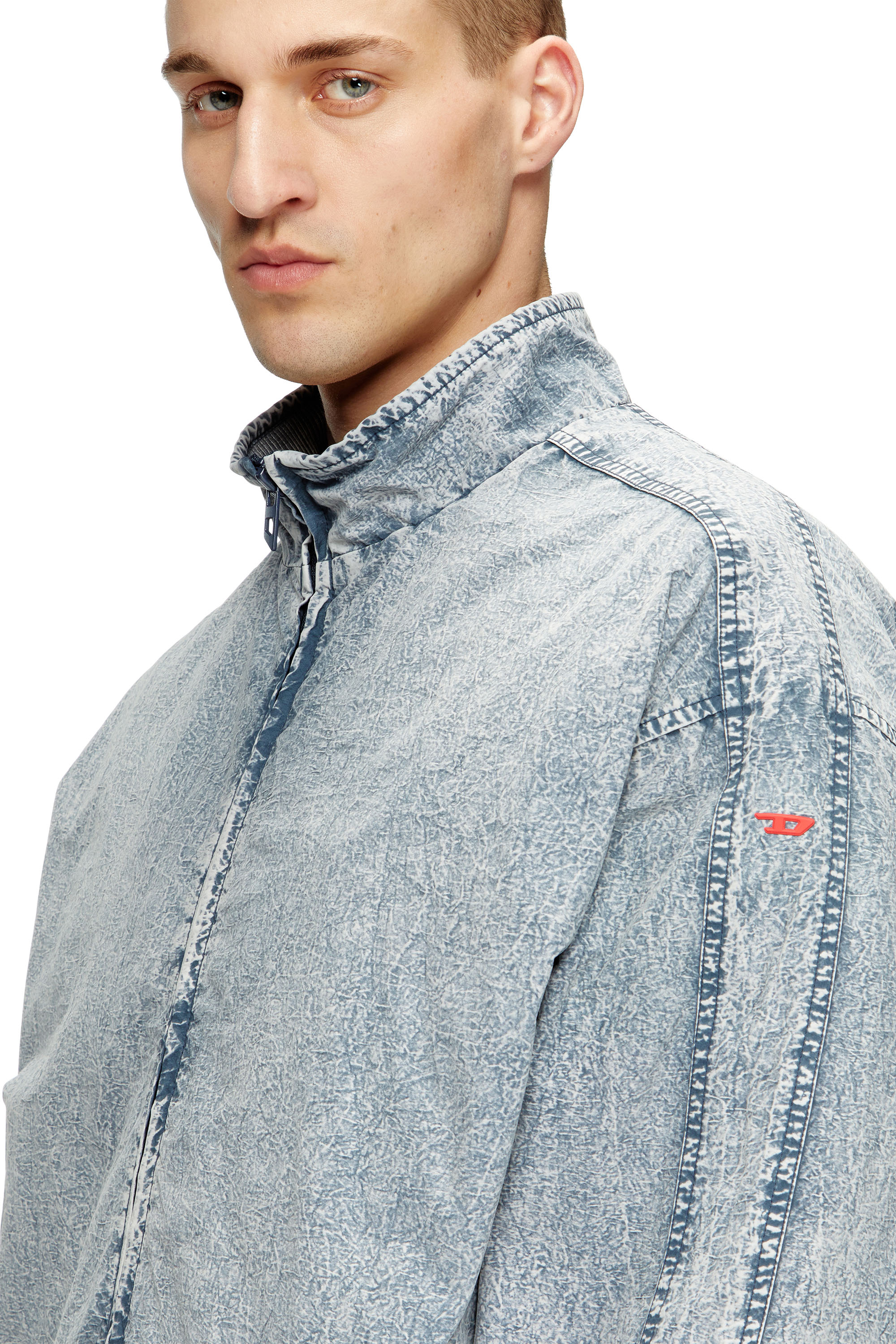 Diesel - J-WILSON, Veste en taslan de nylon recyclé Homme in Bleu - 5