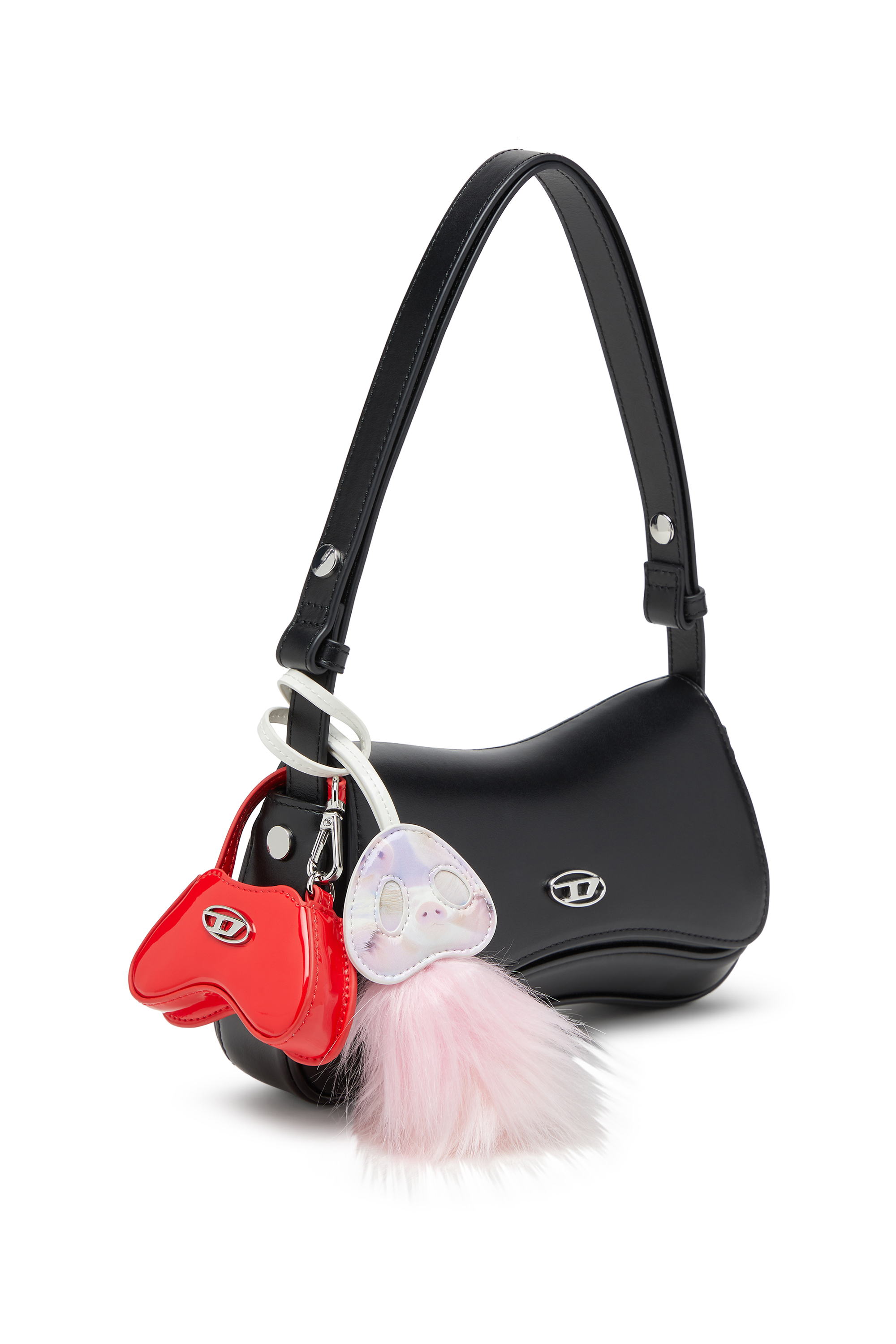 Diesel - PLAY CLUTCH, Play-Sac à bandoulière en cuir semi-brillant Femme in Noir - 2