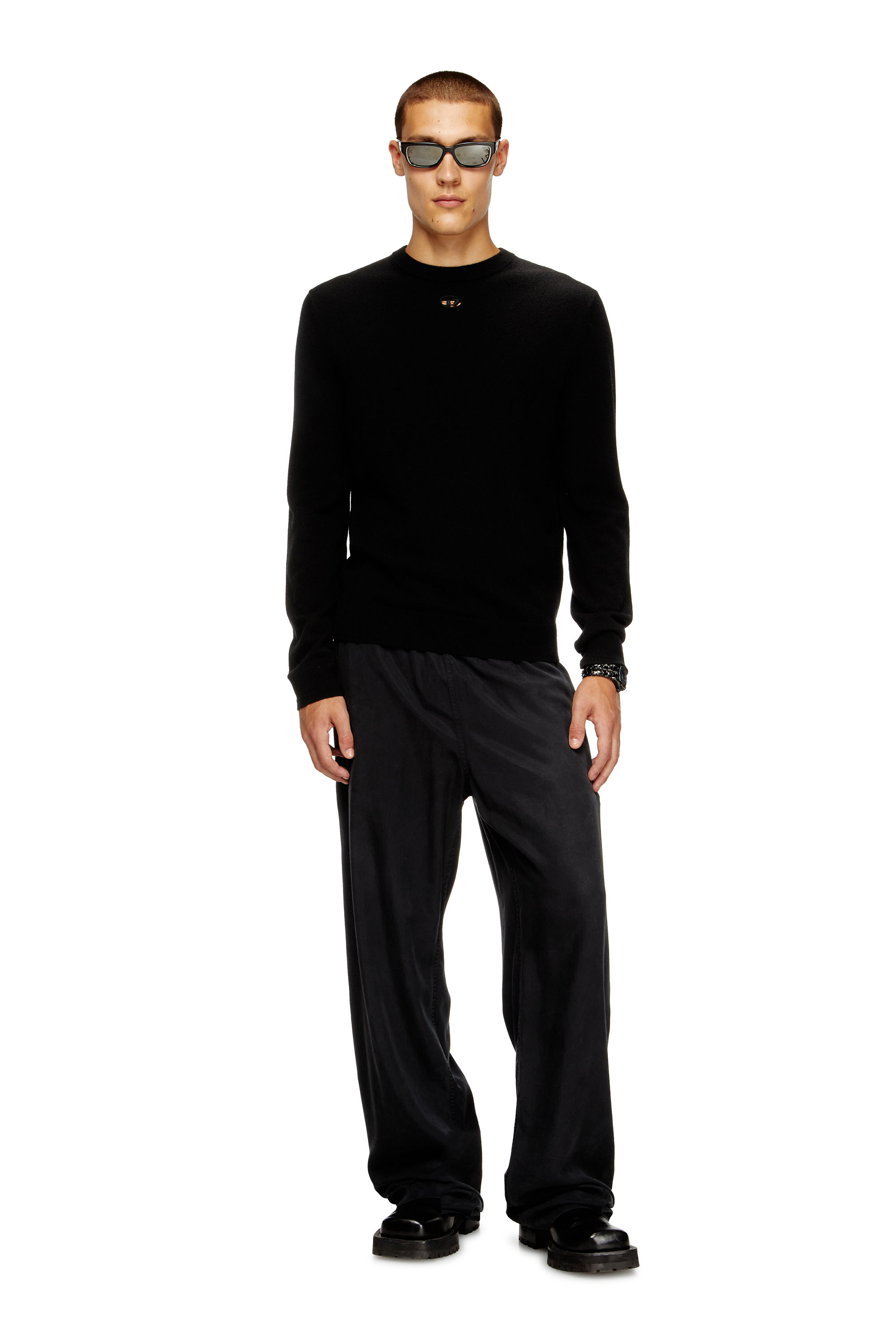 Diesel - K-VIERI, Pull en laine et cachemire Homme in Noir - 2