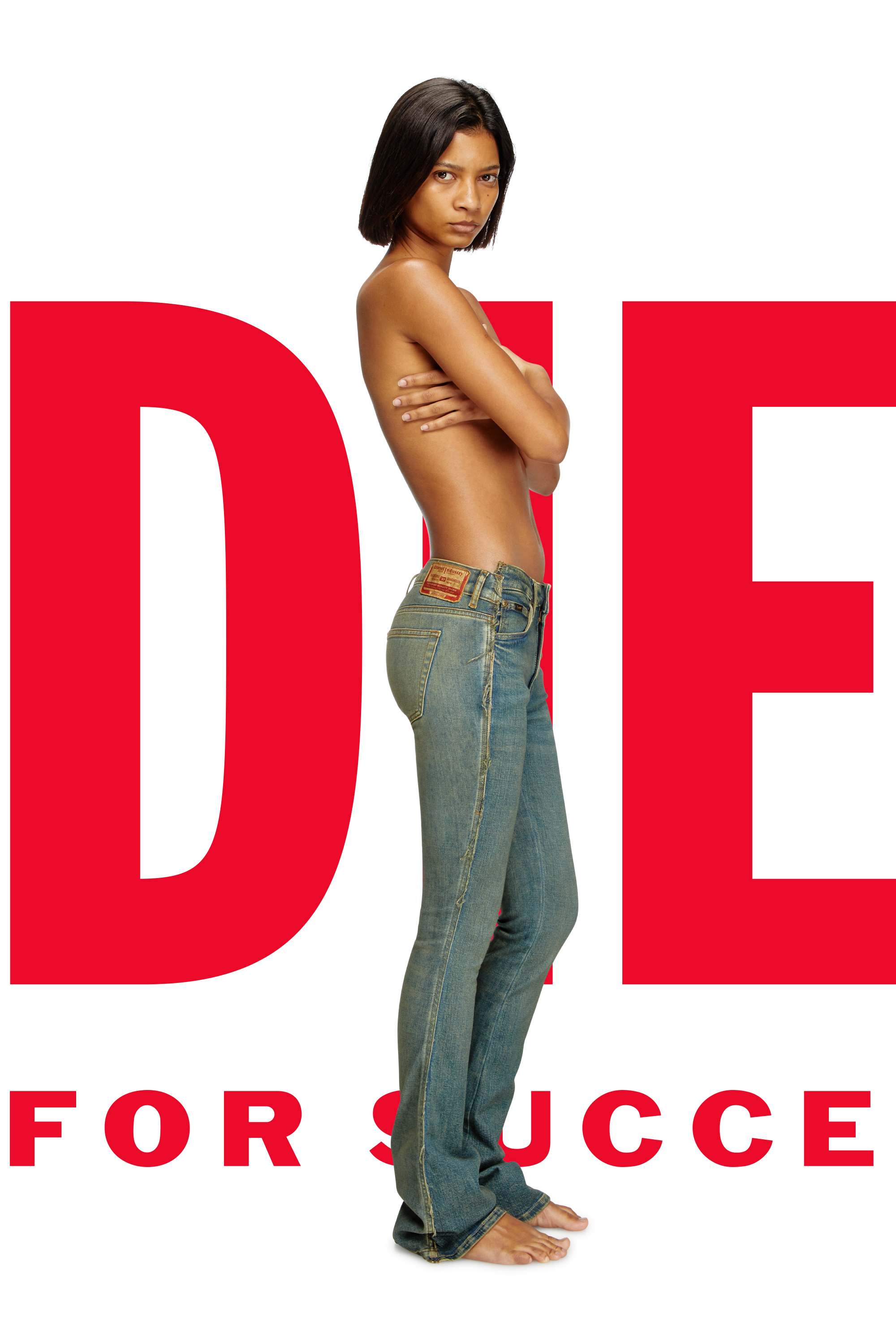 Regular Jeans Dieseloves 02 09N01, Bleu Foncé Diesel - Regular Jeans Dieseloves 02 09N01 Femme, Bleu Foncé - Image 1